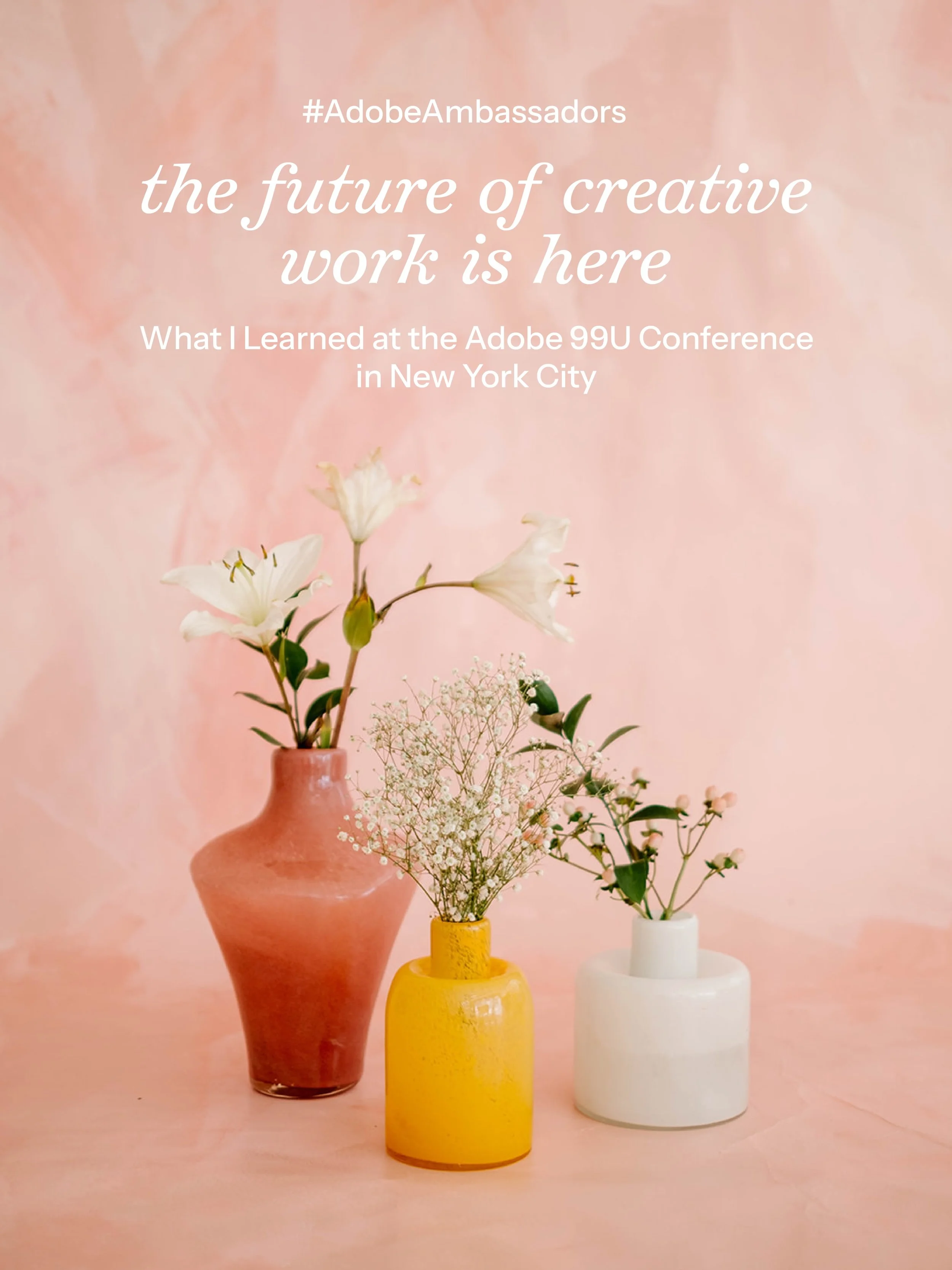 The future of creative work is changing faster than ever, and after tuning into Adobe 99U, I&rsquo;m feeling more inspired than intimidated. ✨

One of my biggest takeaways? AI isn&rsquo;t replacing creativity, it&rsquo;s creating new opportunities fo