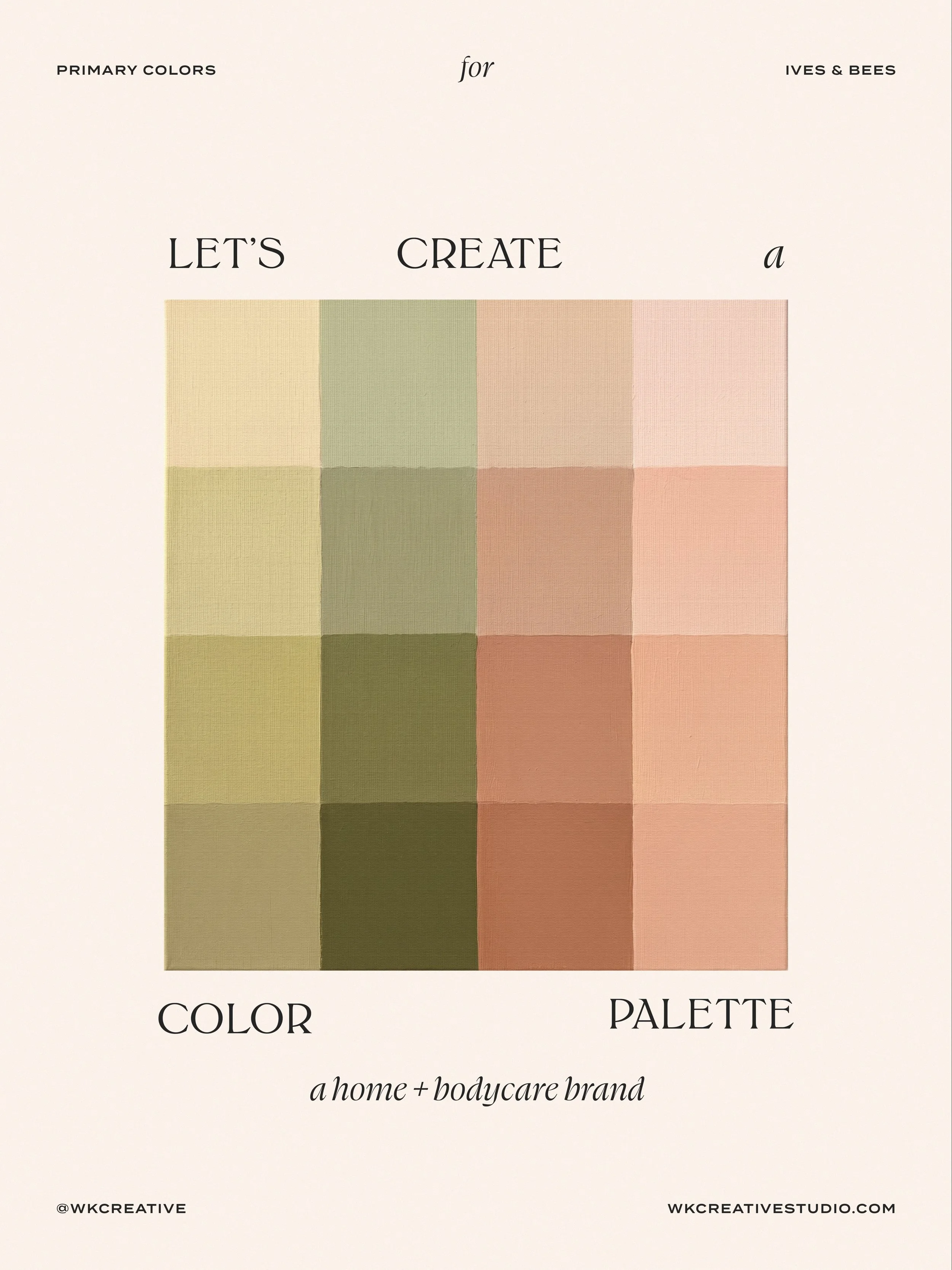 swipe through to see the meaning behind each shade. 🤎

for ives &amp; bees, we created an earthy, nature-inspired brand color palette rooted in filipino heritage, intentional self-care, and handcrafted beauty.

from warm terracotta and soft peach to