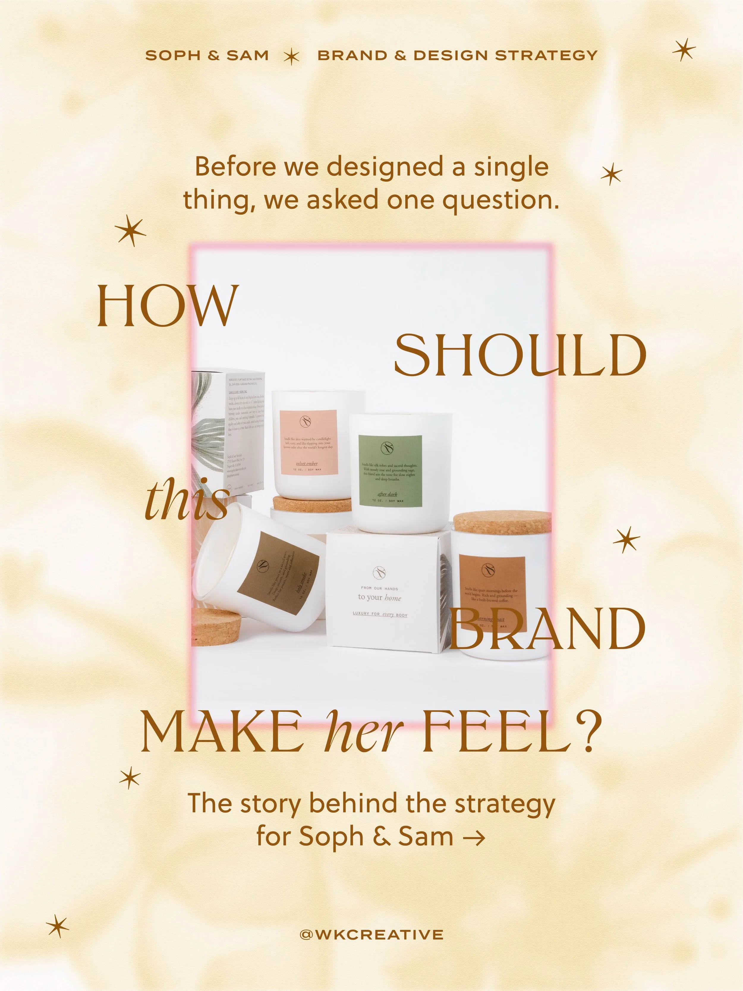 Pretty branding is one thing. Intentional branding is everything. But, I think y&rsquo;all already knew that. ✨

For Soph &amp; Sam, we created a thoughtful brand strategy rooted in connection, warmth, and purpose. Every detail was designed to feel j