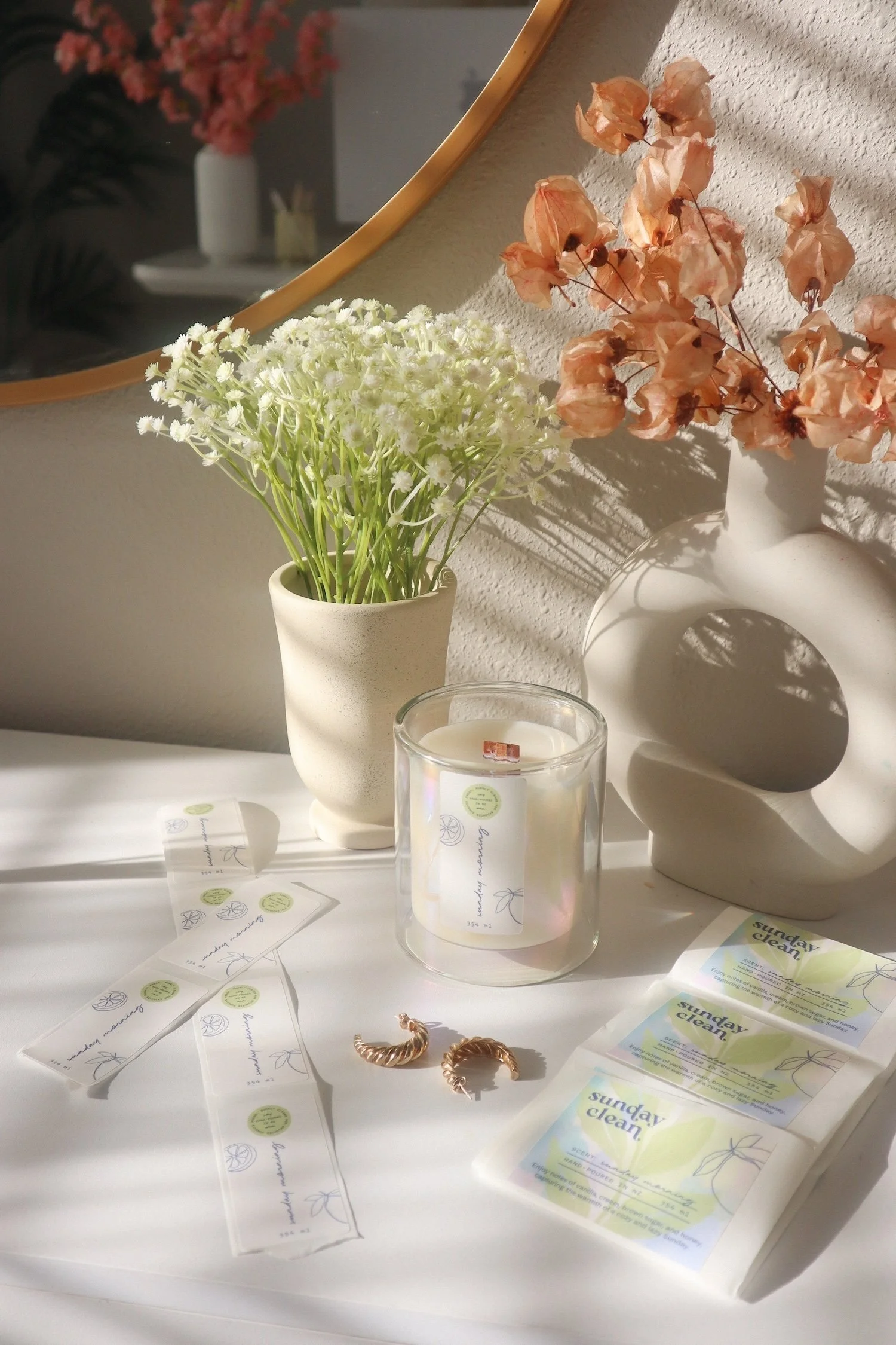 Beauty packaging design for an indie beauty brand
