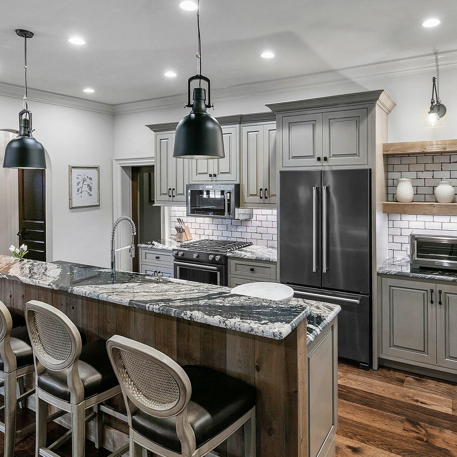 Lower level secondary kitchen for the win in this West Knoxville home.