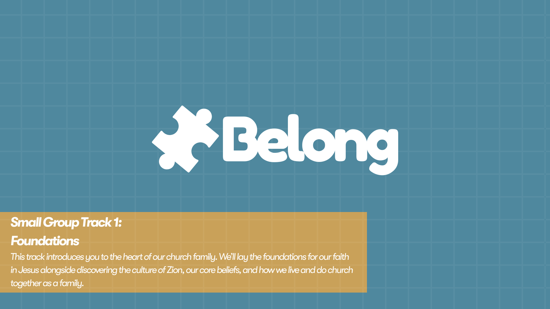 Spring Track Small Groups Start