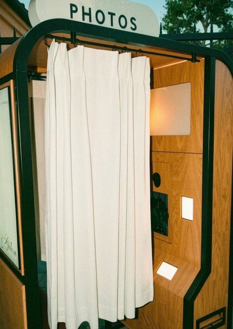 The Classic enclosed photo booth rental for weddings in Orange County
