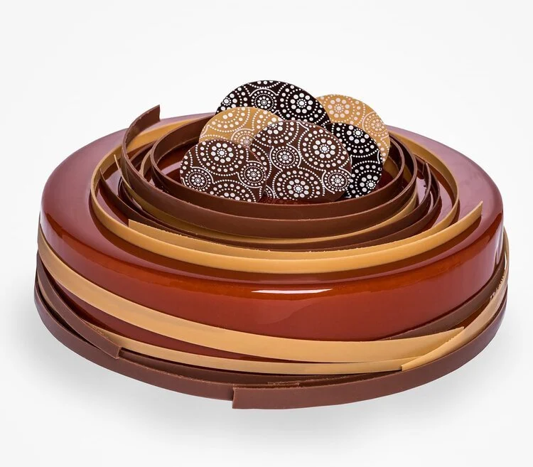 Coffee-Exotic Fruits cake
