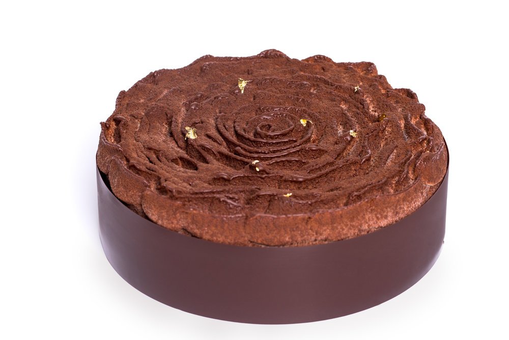 Passion fruit-Mango Black Rose Cake