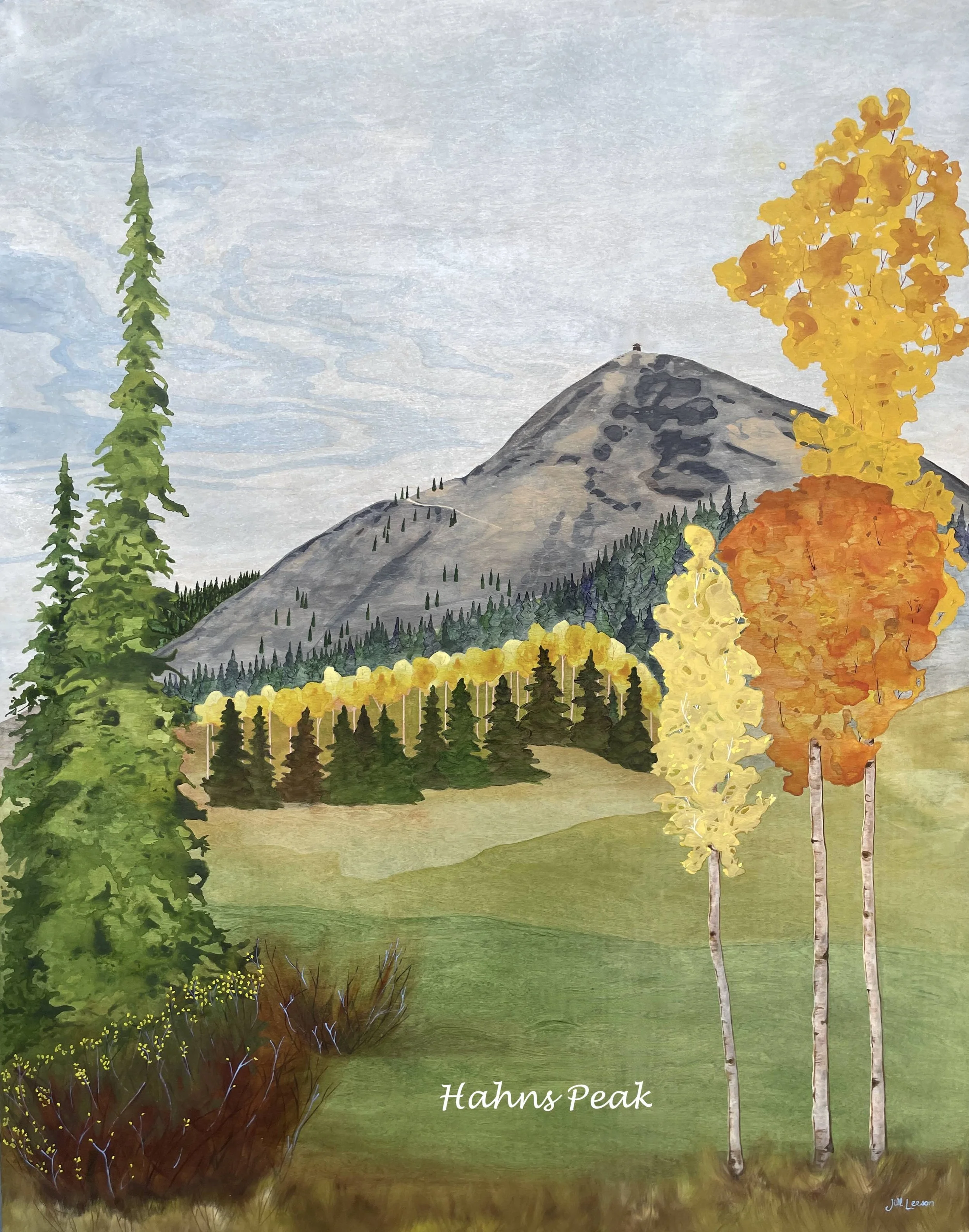 Hahns Peak, Mixed Media 54x42 Segall Home