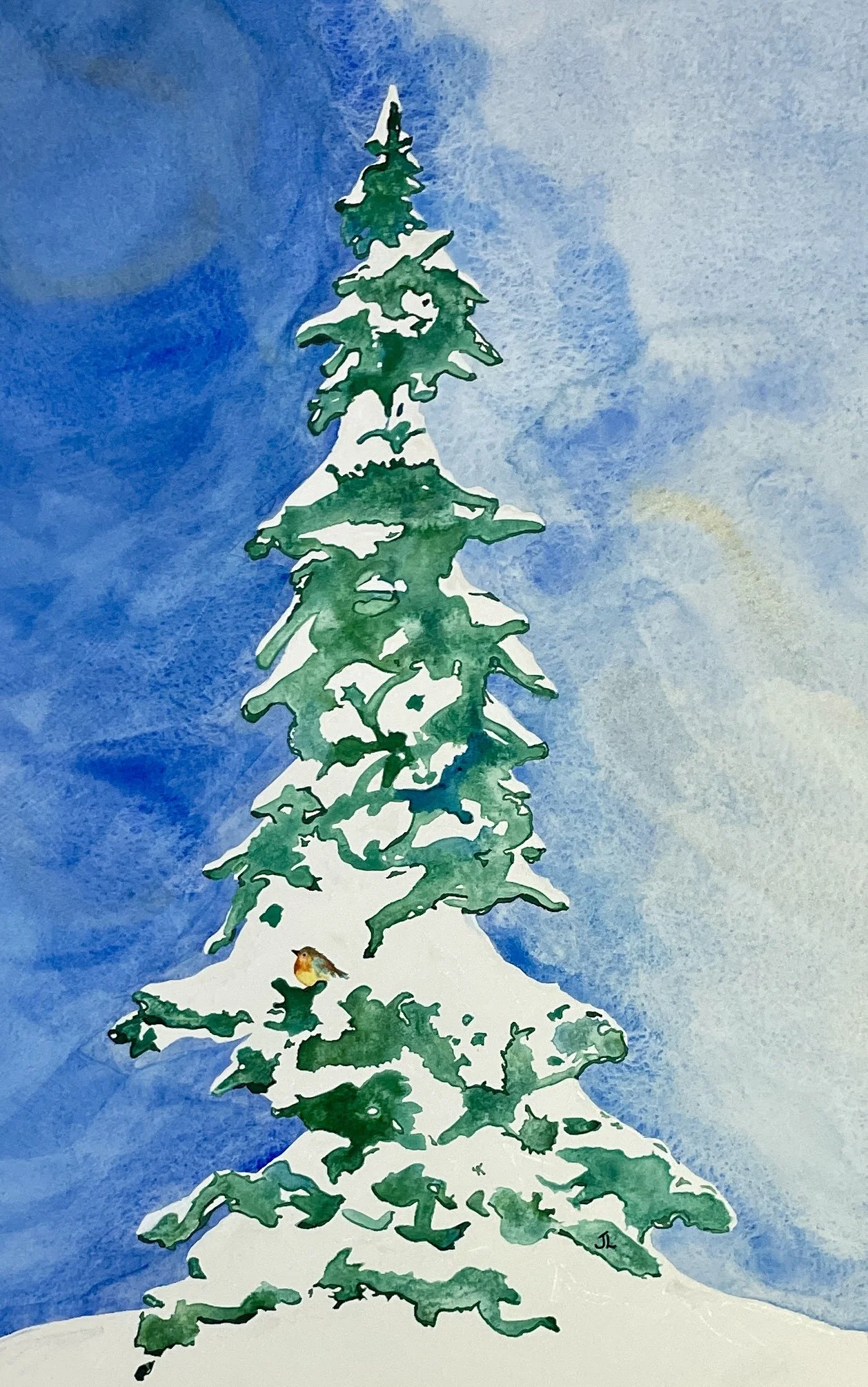 Bird Song
Watercolor, Framed with Museum Glass