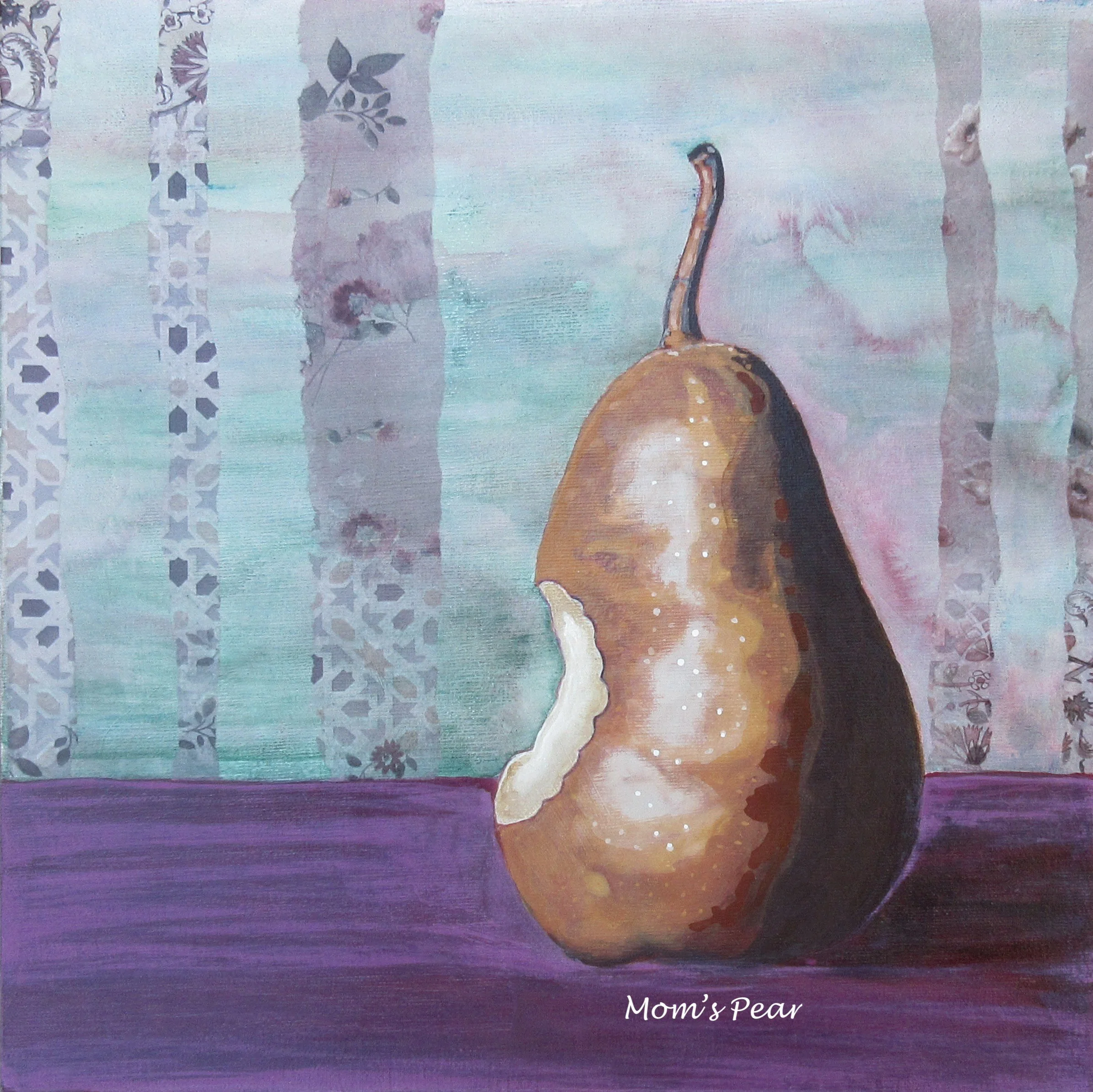 Mom's Pear, Mixed Media