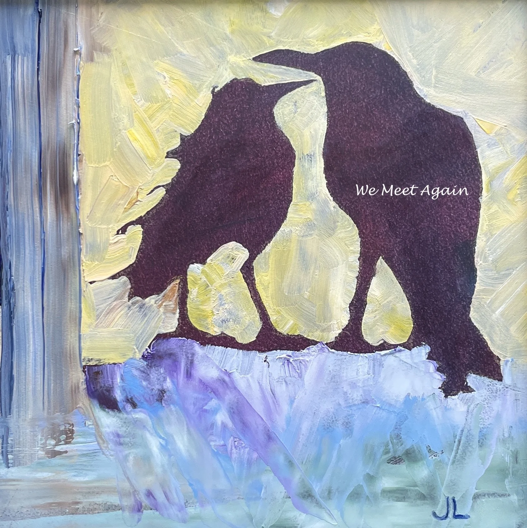 We Meet Again, Oil on Wood Panel