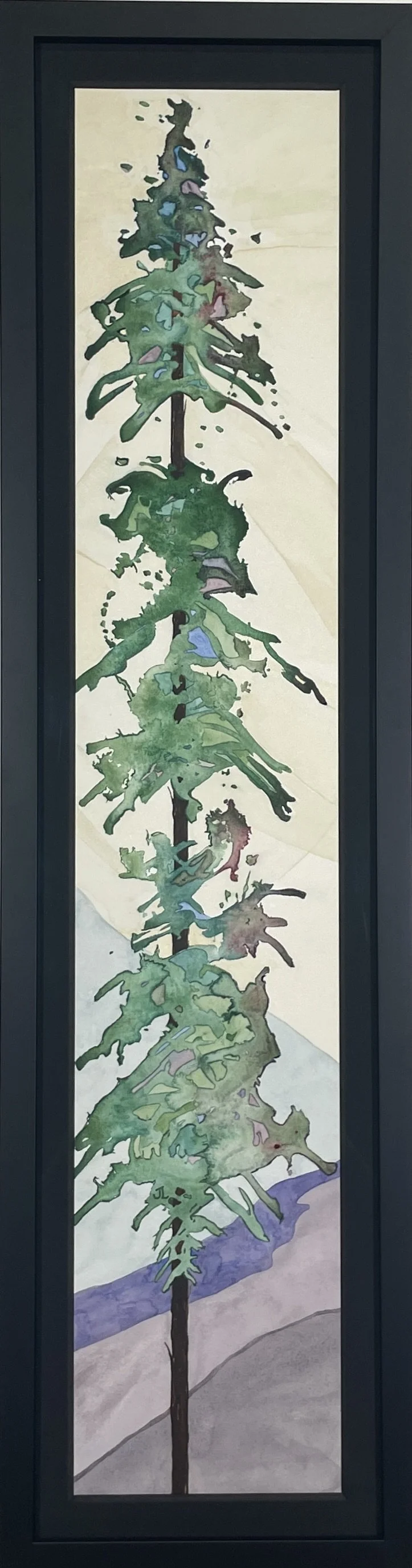 Towering Timer
Watercolor, Framed with Museum Glass