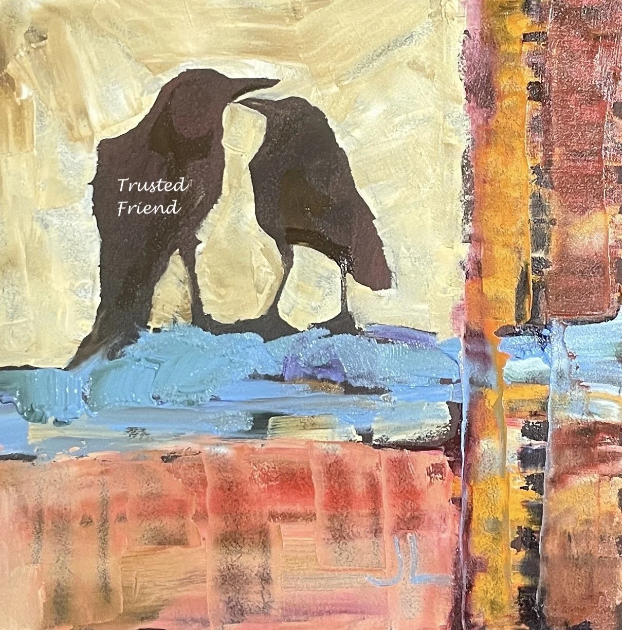 Trusted Friend, Oil on Wood Panel