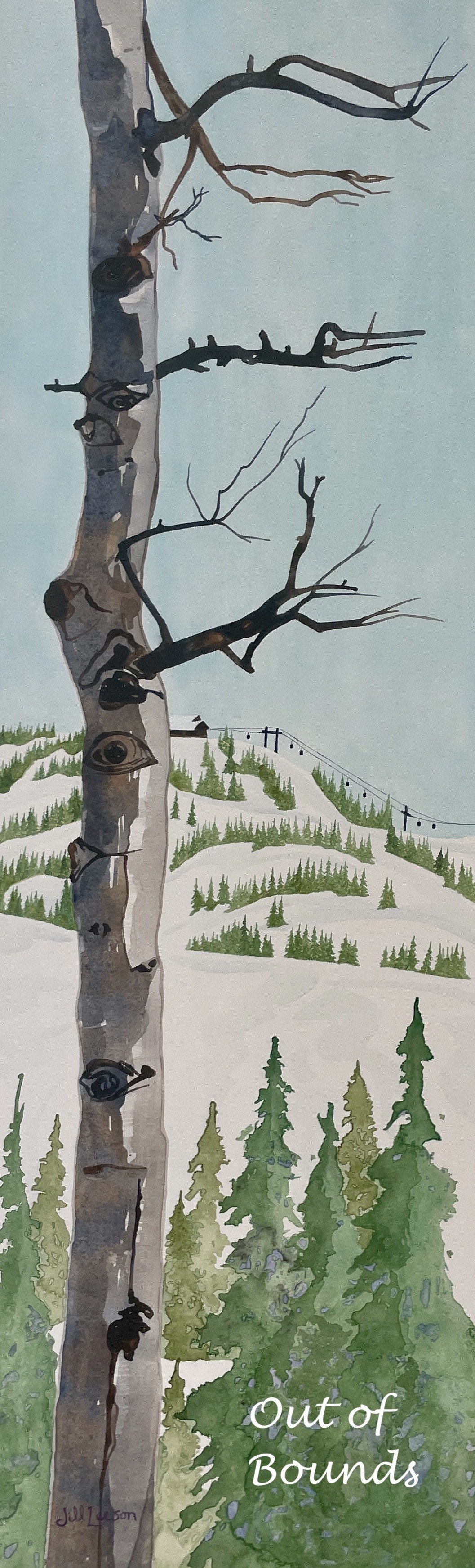 Out of Bounds, Watercolor