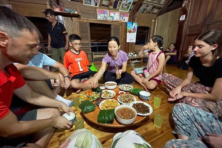 white thai traditional feast