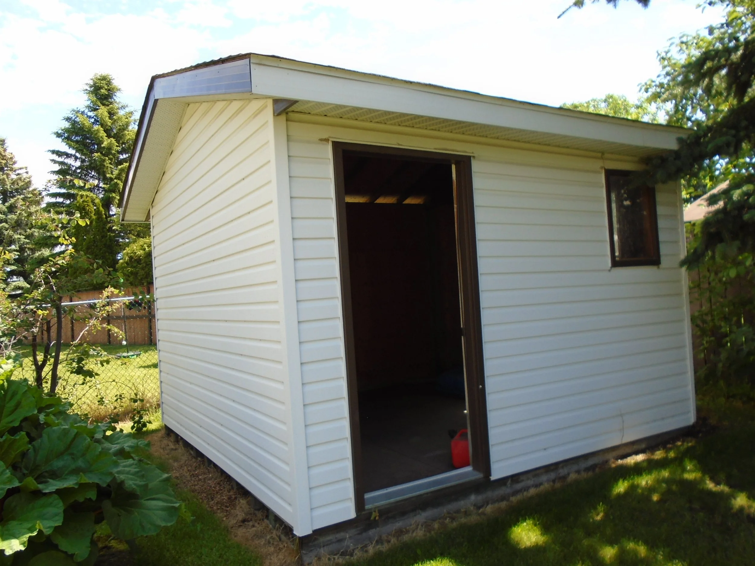 Shed over 10 square meters requires development permit and building permit.