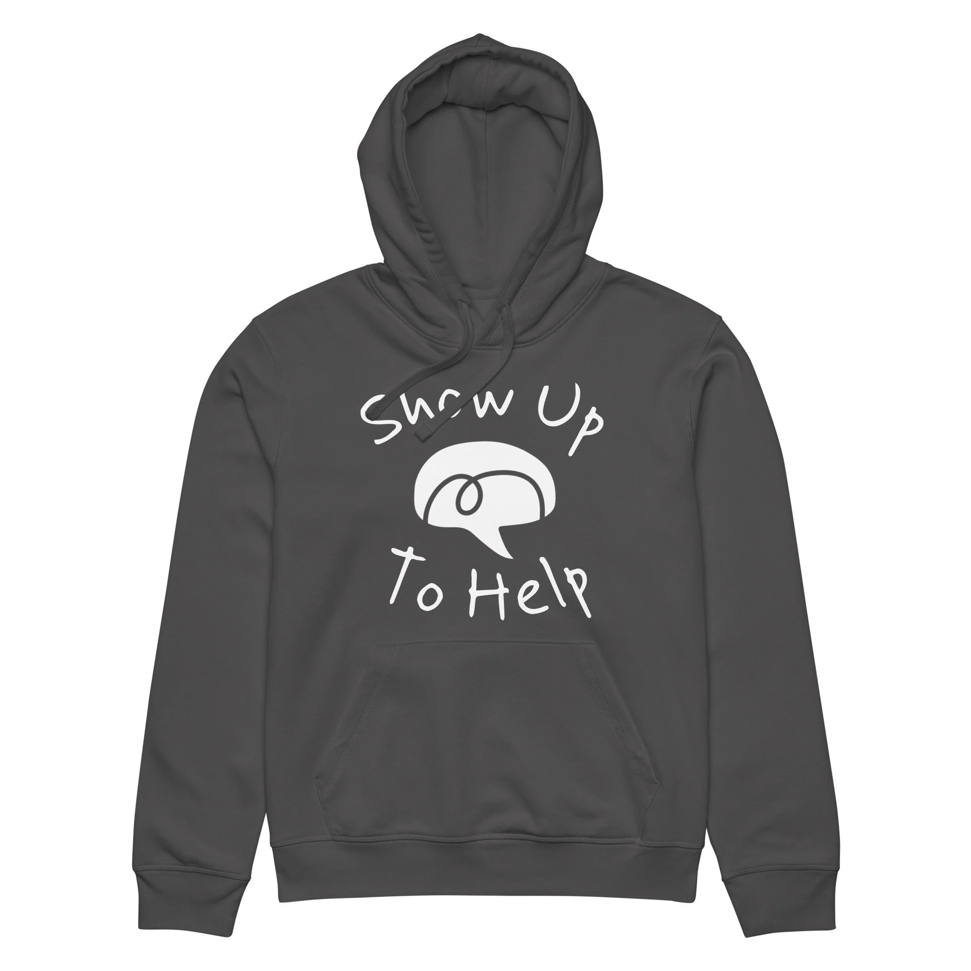Show Up To Help - Unisex Organic Mid-Weight Hoodie