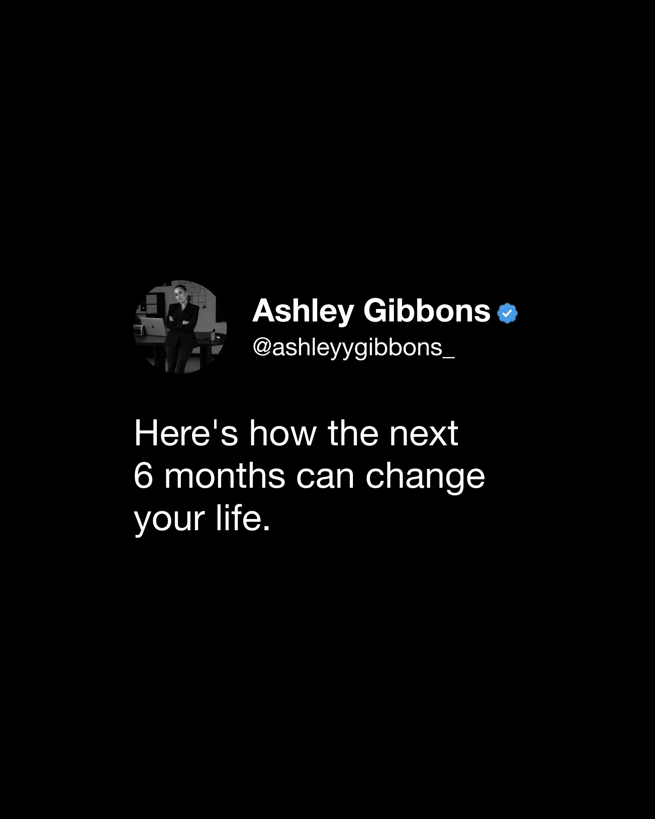 You already know what to do.