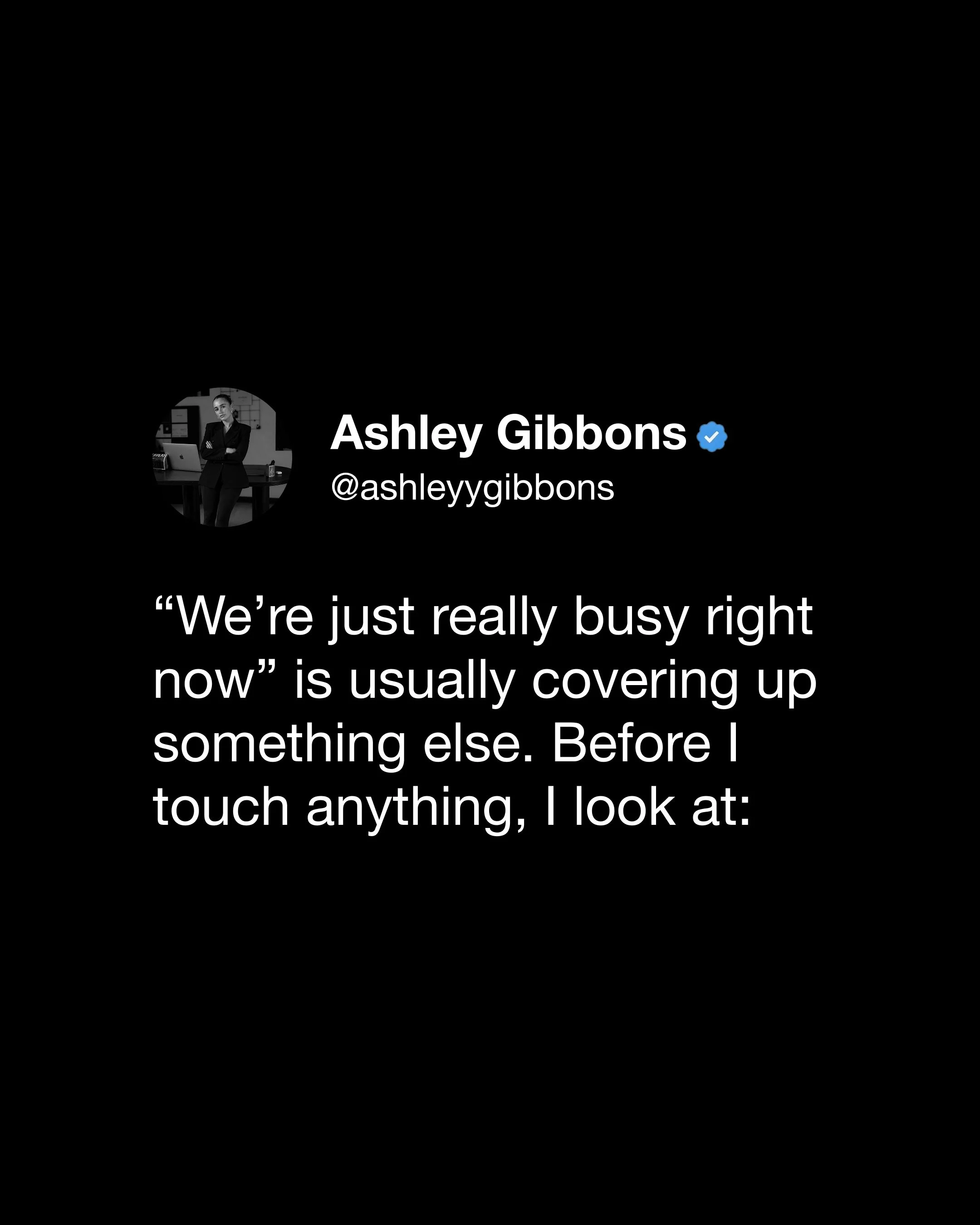 More people will not fix a business that can&rsquo;t make a decision.

If we haven&rsquo;t met yet, hi, I&rsquo;m Ashley.

I spent the last seven years owning a marketing agency and consulting group generating upwards of $50M in revenue while working