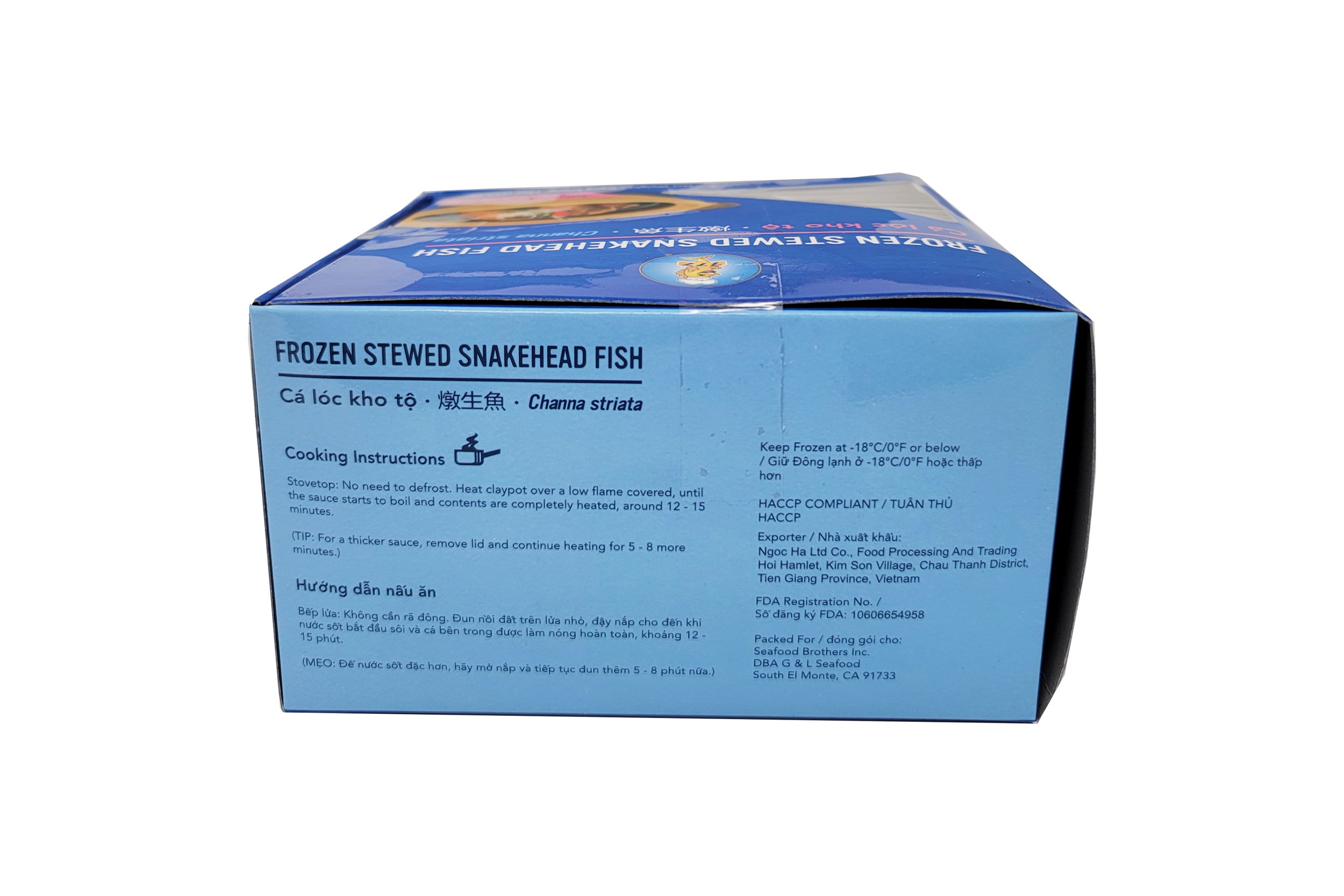 Frozen Stewed Snakehead Fish C L c Kho T G L Seafood