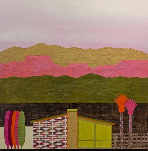 It’s Beyond The Fence, acrylic & mixed media, on premium wood panel, 36 x 36