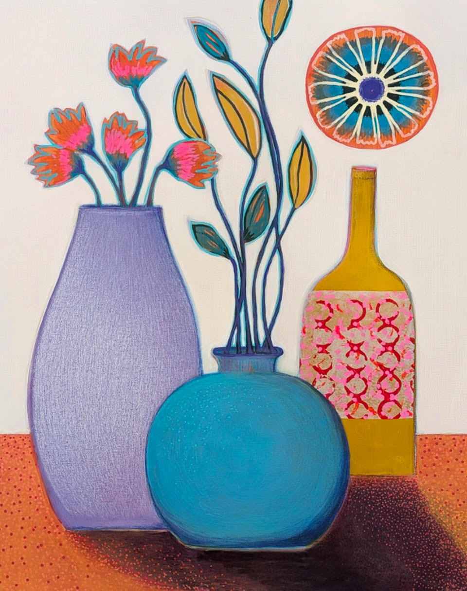 In Plain Site, 16” x 20” Mixed Media on wood panel, framed