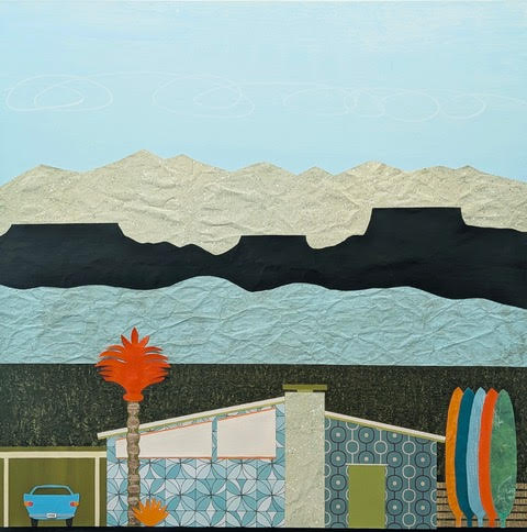 My Dream Car, acrylic & mixed media, on premium wood panel, 36 x 36, SOLD