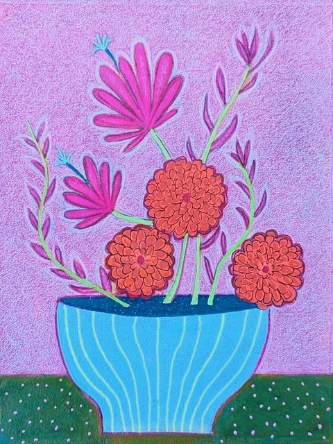 You Brighten My Day, 6" x 8" in an 11" x 14" frame