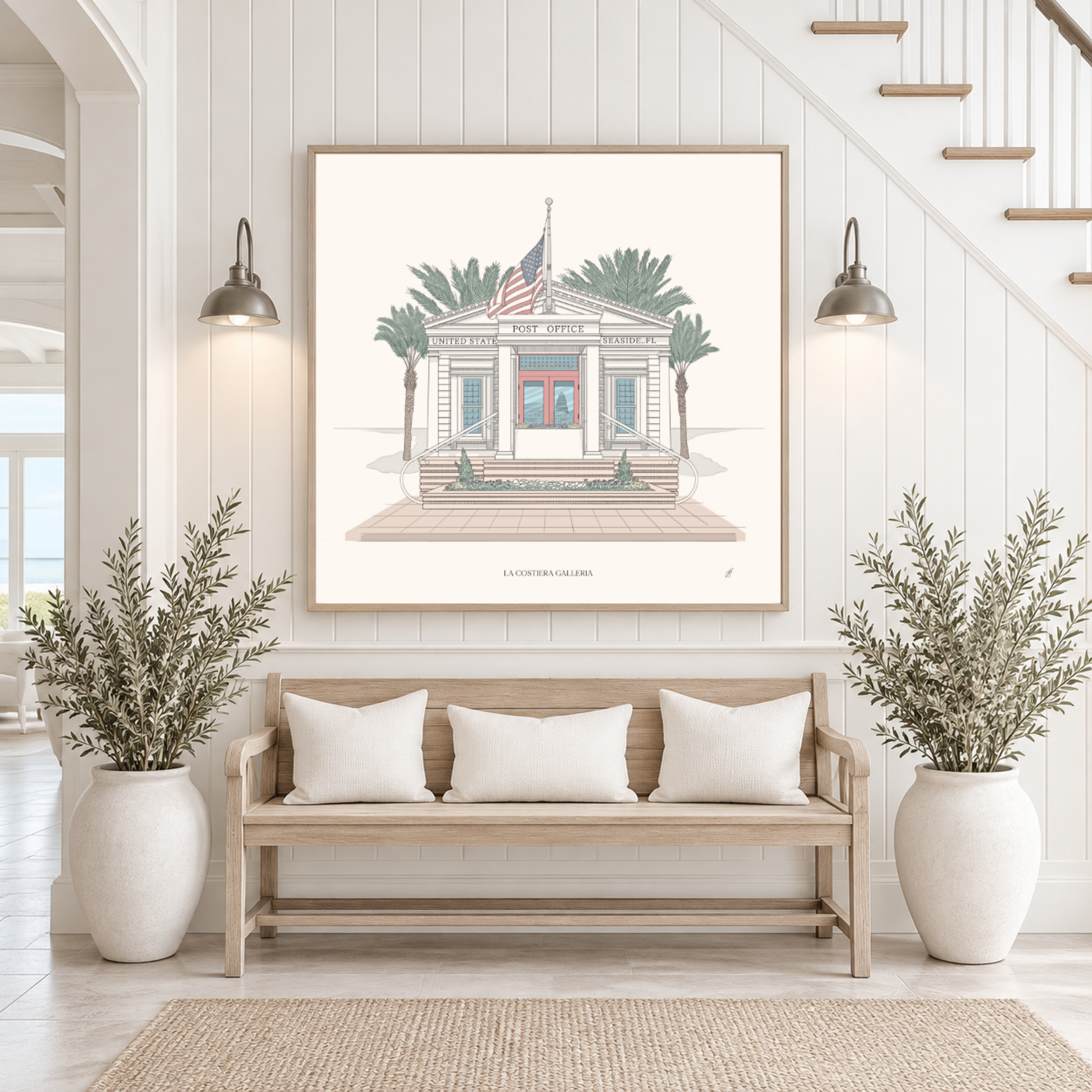 Seaside Post Office | Classic Illustration