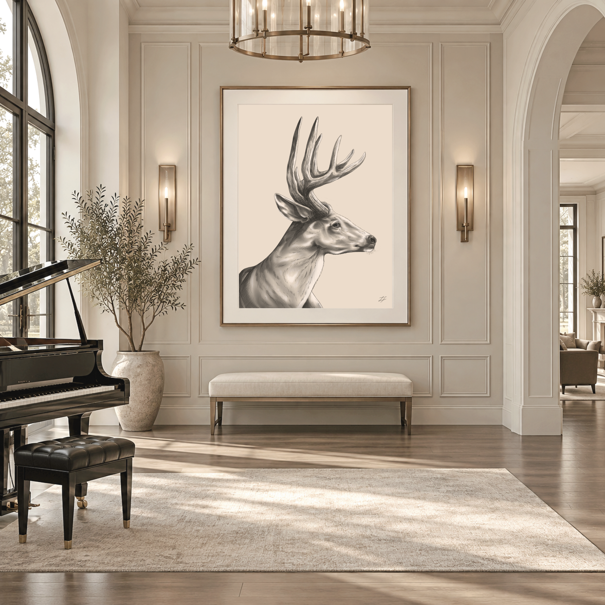 Untamed Buck | Classic Illustration
