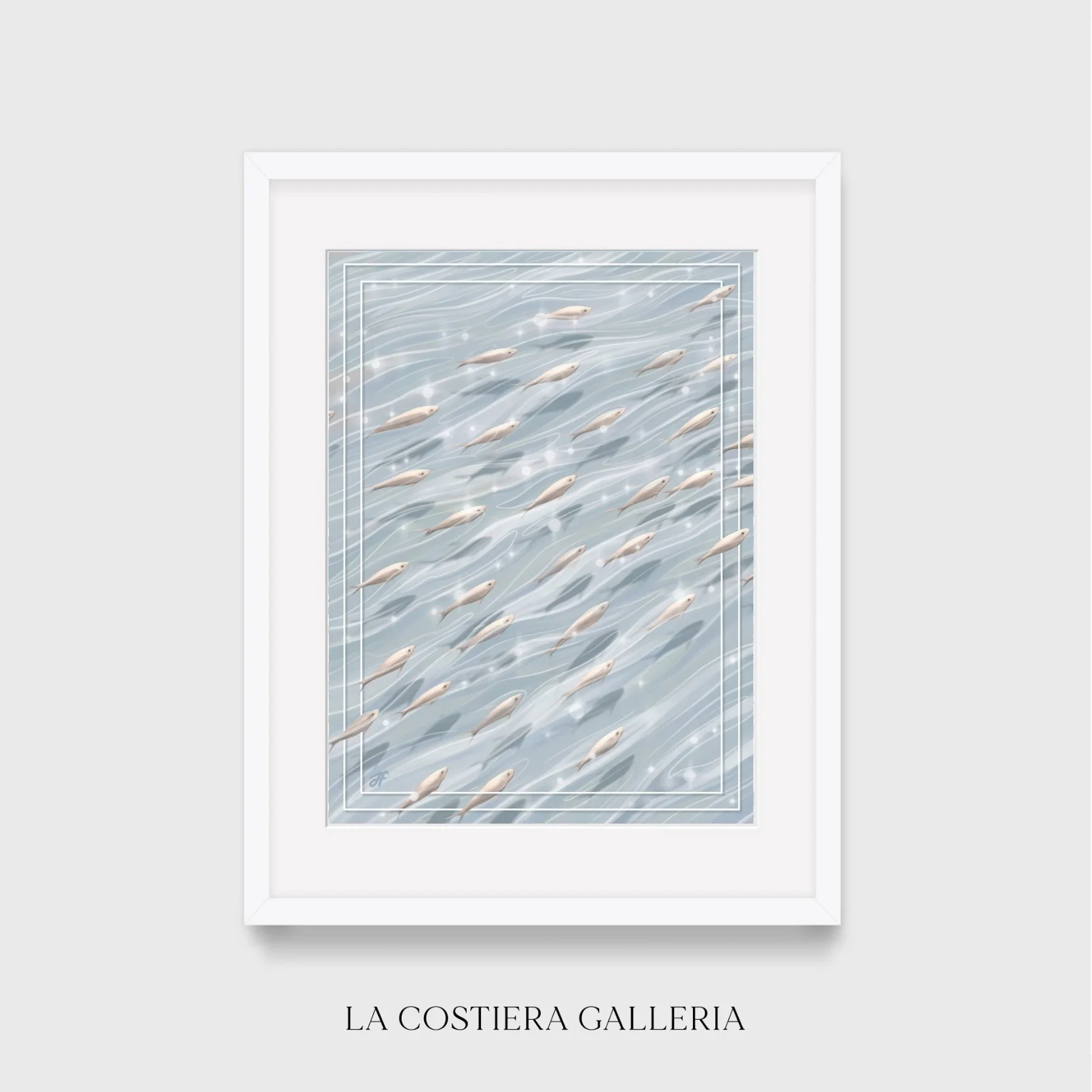 Framed_GlassMinnows_LaCostieraGalleria.JPG