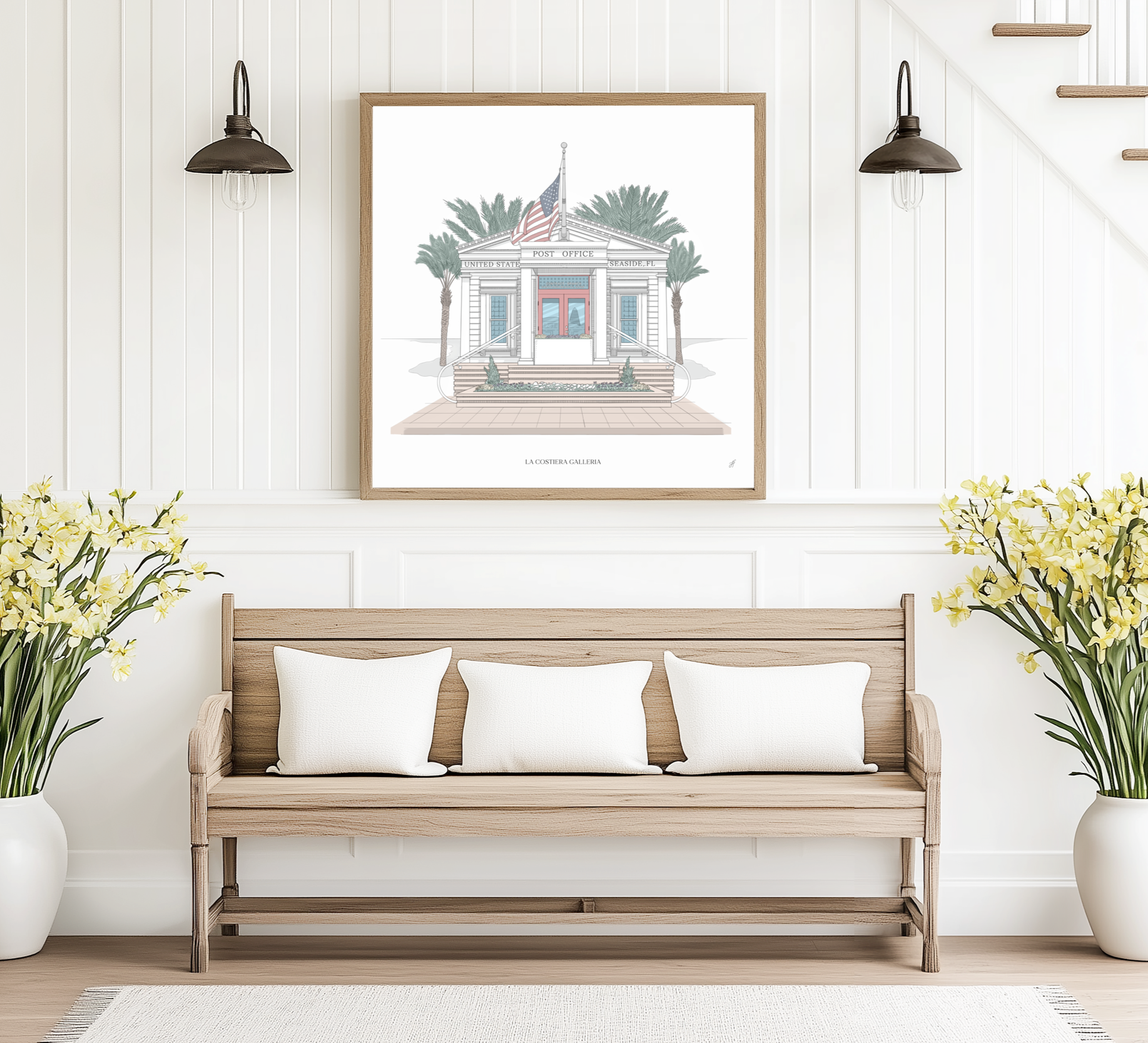 Seaside Post Office | Classic Illustration