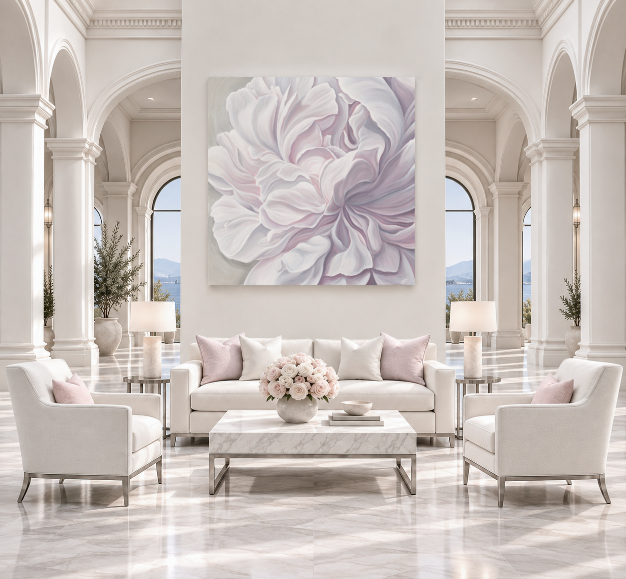 Ballet of Petals | Acrylic on Canvas