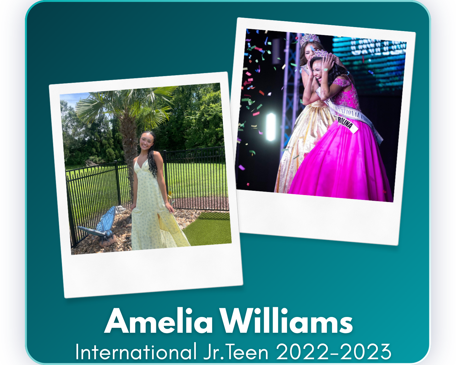 Since her reign with IUM, Amelia has continued her commitment to service while pursuing her nursing degree at the University of South Carolina. Now a sophomore in the nursing program, she is gaining hands-on experience as an Emergency Technician whil