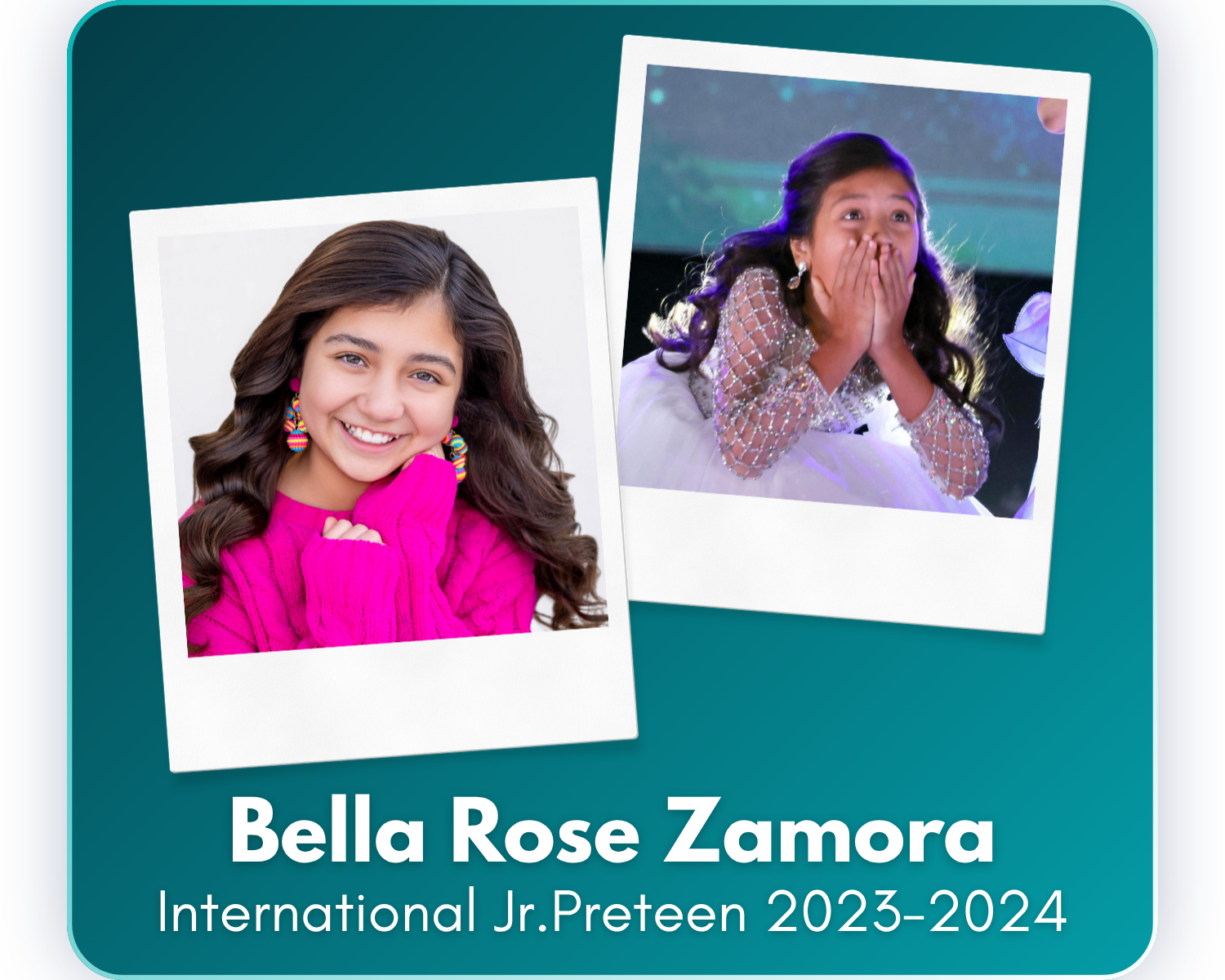 Since her reign as International United Miss Jr. Preteen 2023–2024, Bella Rose has continued leading her platform, Bella's Blessings, supporting foster children and the Isaiah 117 House. She has also pursued musical theatre, maintained straight A's, 