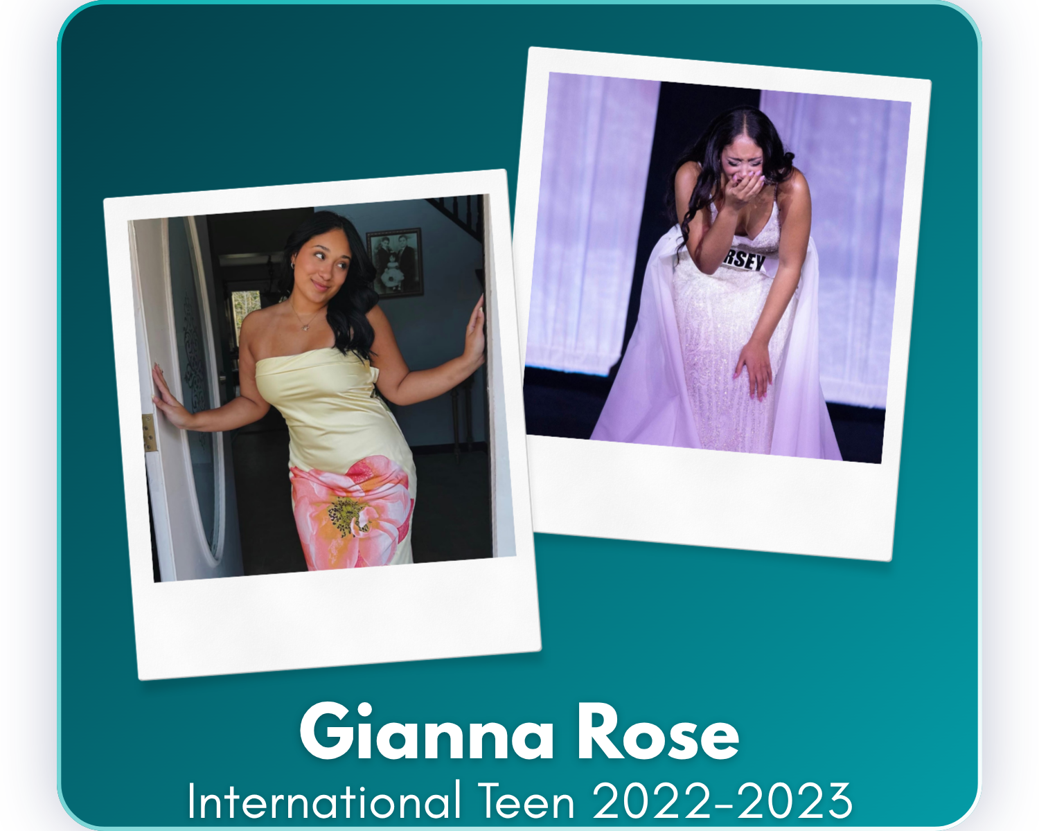 Since her reign as International United Miss Teen 2022–2023, Gianna has pursued cosmetology, gained hands-on industry experience, and expanded her personal brand through photography and mentorship. She is now preparing to travel nationwide, building 