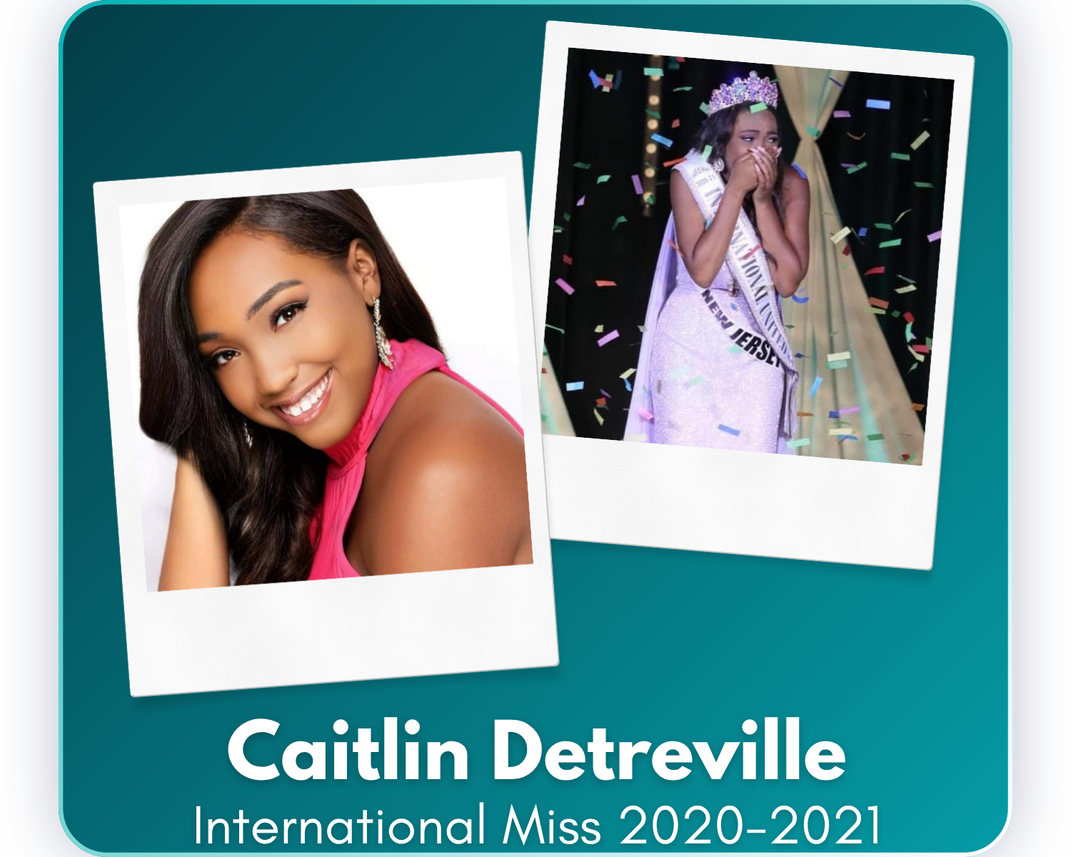 Since her reign as International United Miss 2020–2021, Caitlin has built a career as a Leasing Advisor at West Chester University, serves as an Ambassador for the National Eczema Association, and mentors aspiring pageant contestants. She continues t