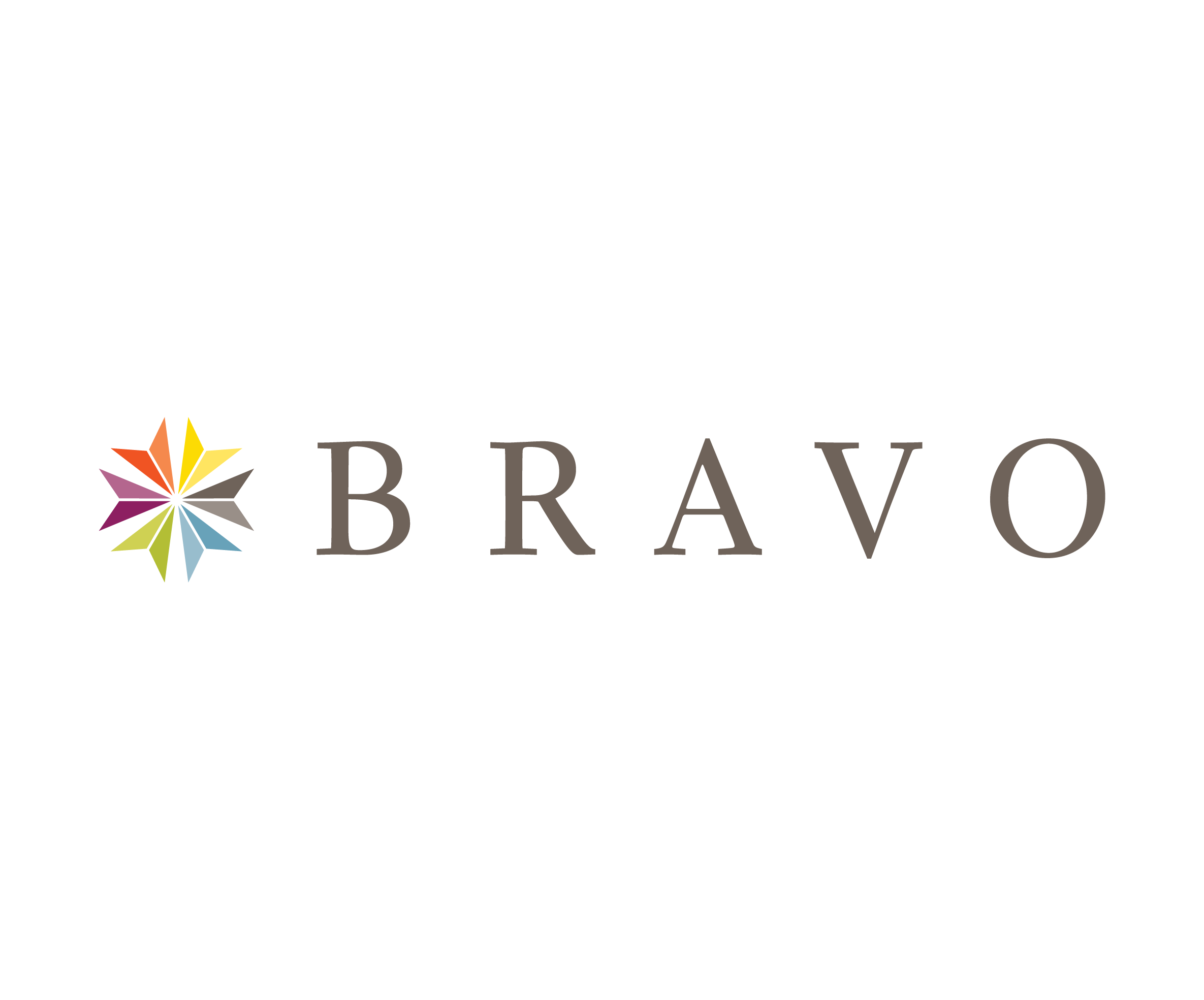 travel company logo with colorful compass arrows