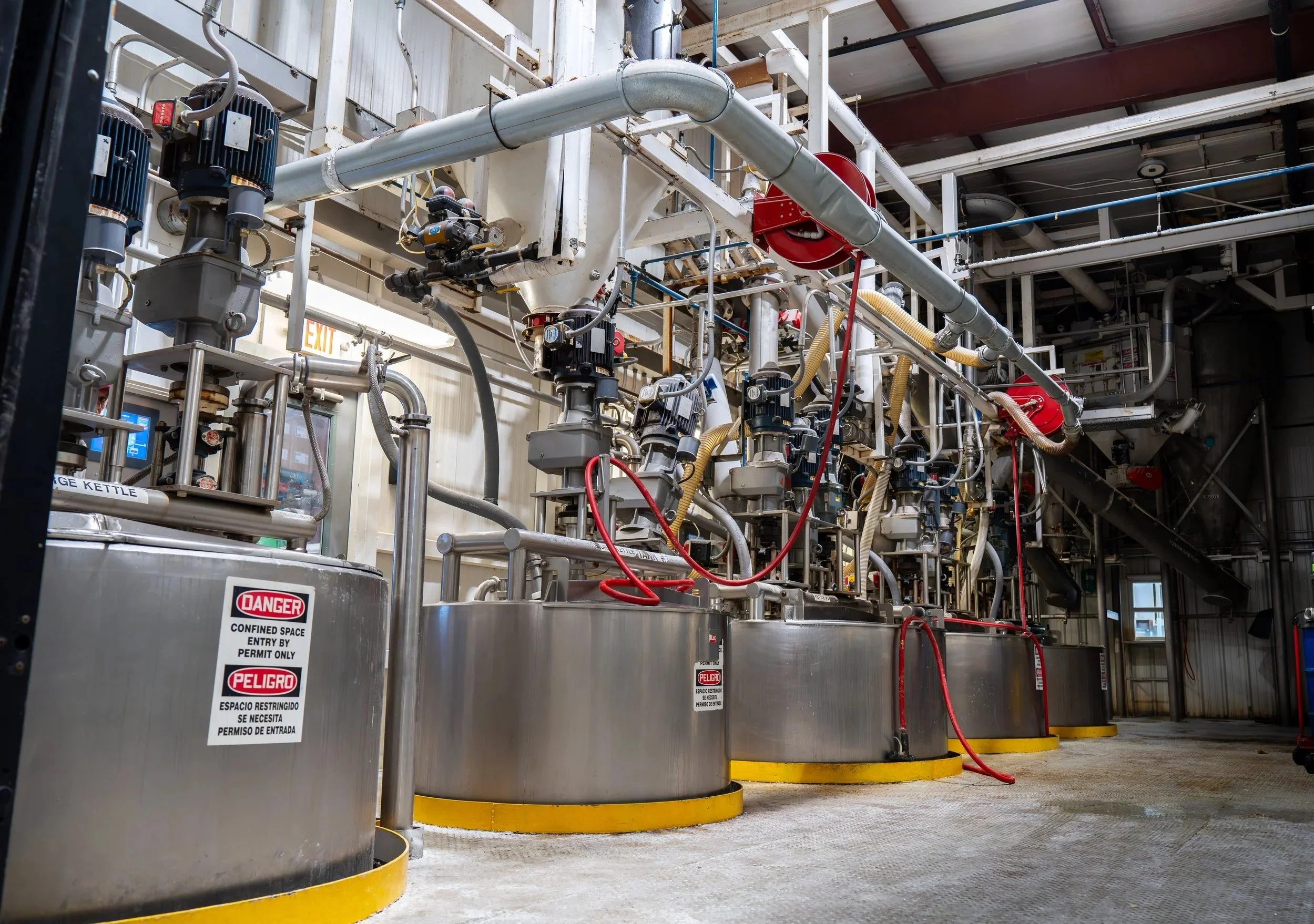 Industrial photo of a food processing plant