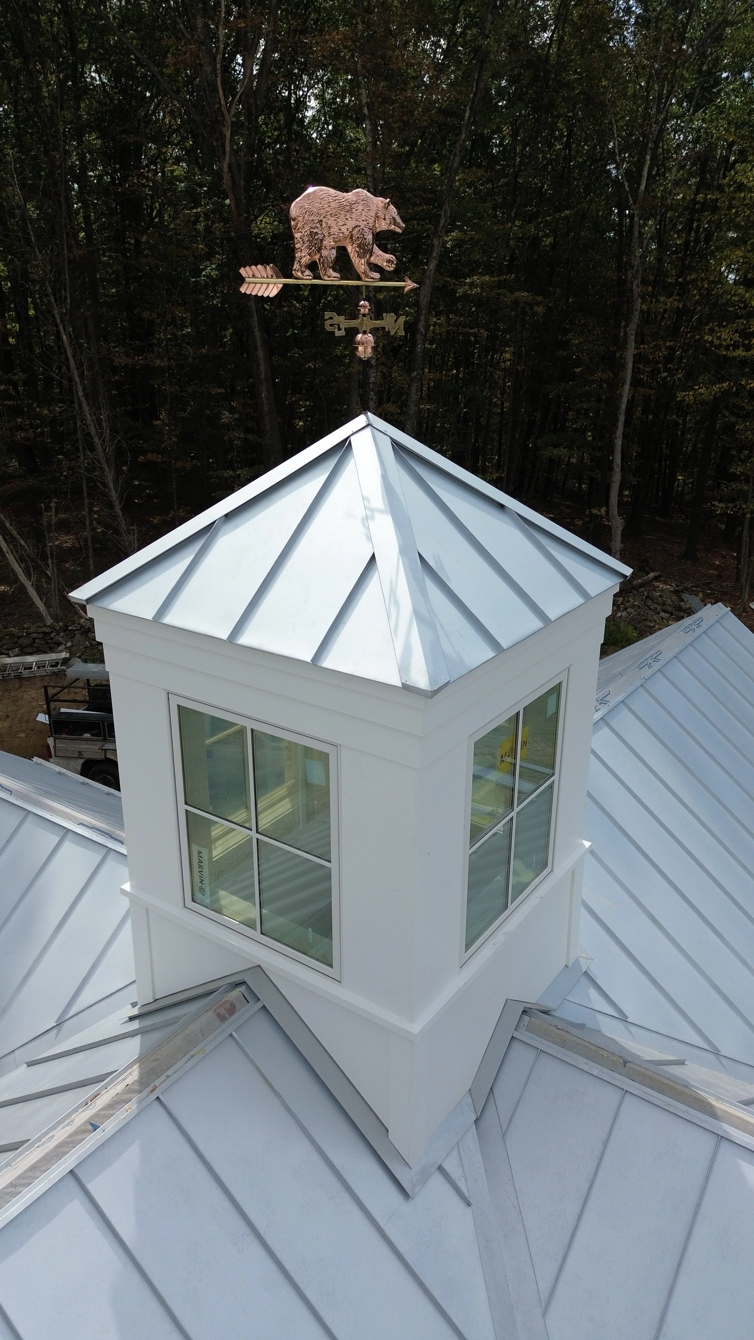 Cupola and weathervane