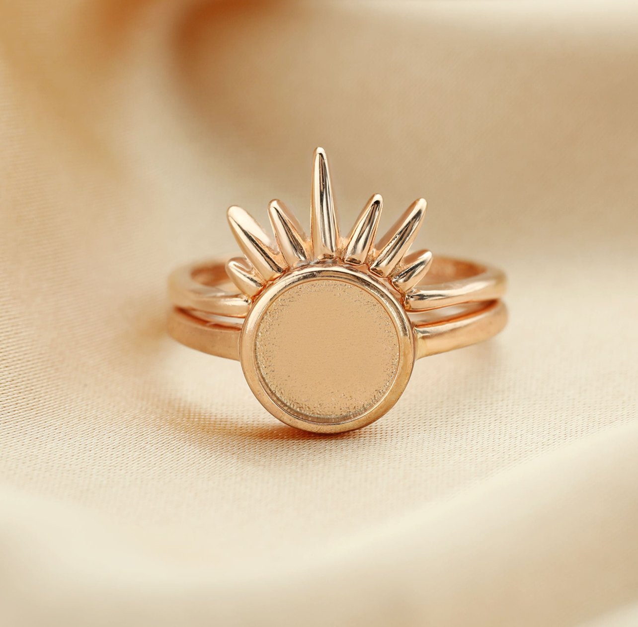$90 - available in rose gold and sterling silver (extra stack ring available for an additional $40)