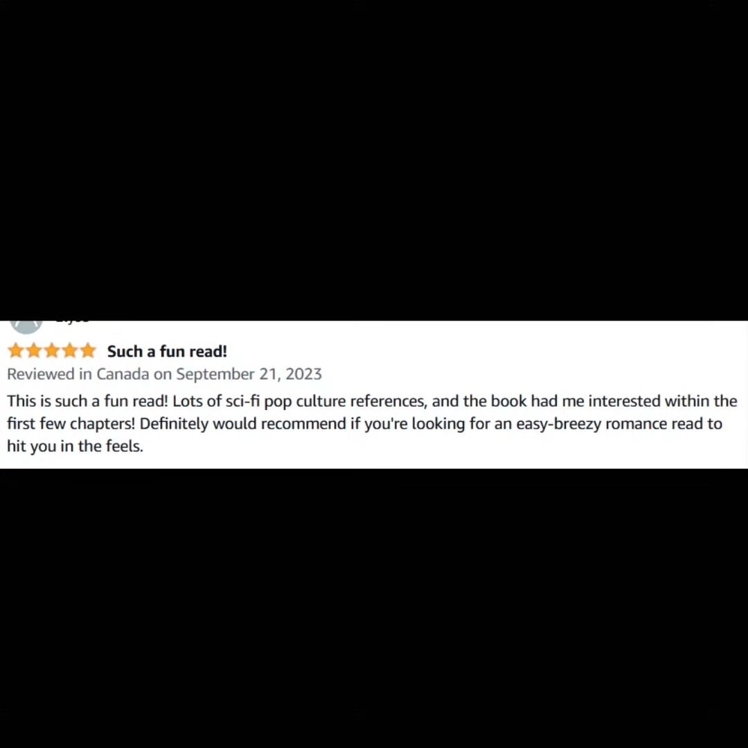 Reviews for my first foray into rom-coms, with some messages I received from one of my esteemed beta readers! Seeing reviews like this on something I stepped out of my comfort zone to make keeps me motivated and writing even more! 

#romancenovel #bo
