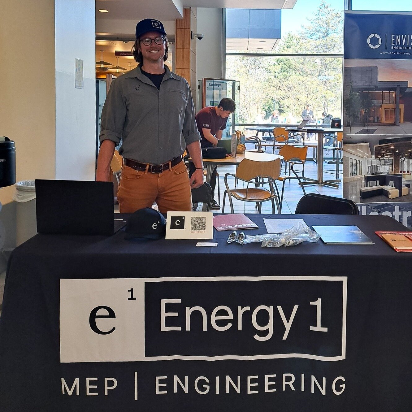 Energy 1 Engineering is celebrating the first day of spring attending the University of Utah - Power and Energy Expo networking with students specializing in Electrical and Computer Engineering. Pat Tice, Senior Project Manager, is providing insight 