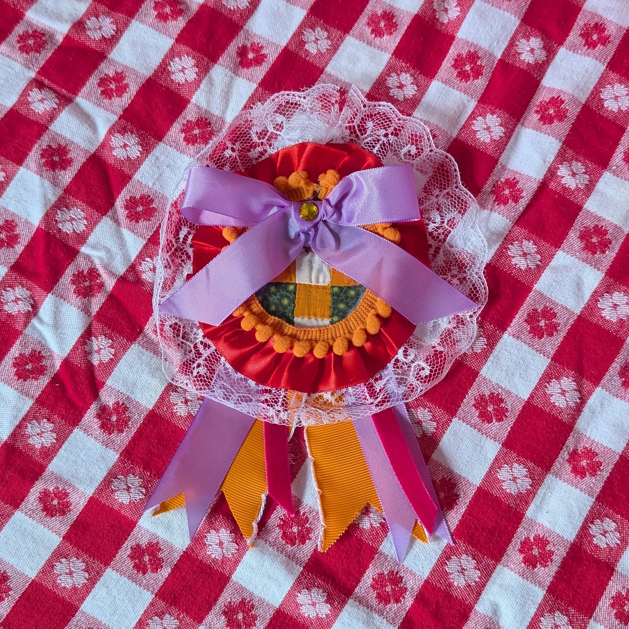 Quilt Rosette Keychain 3