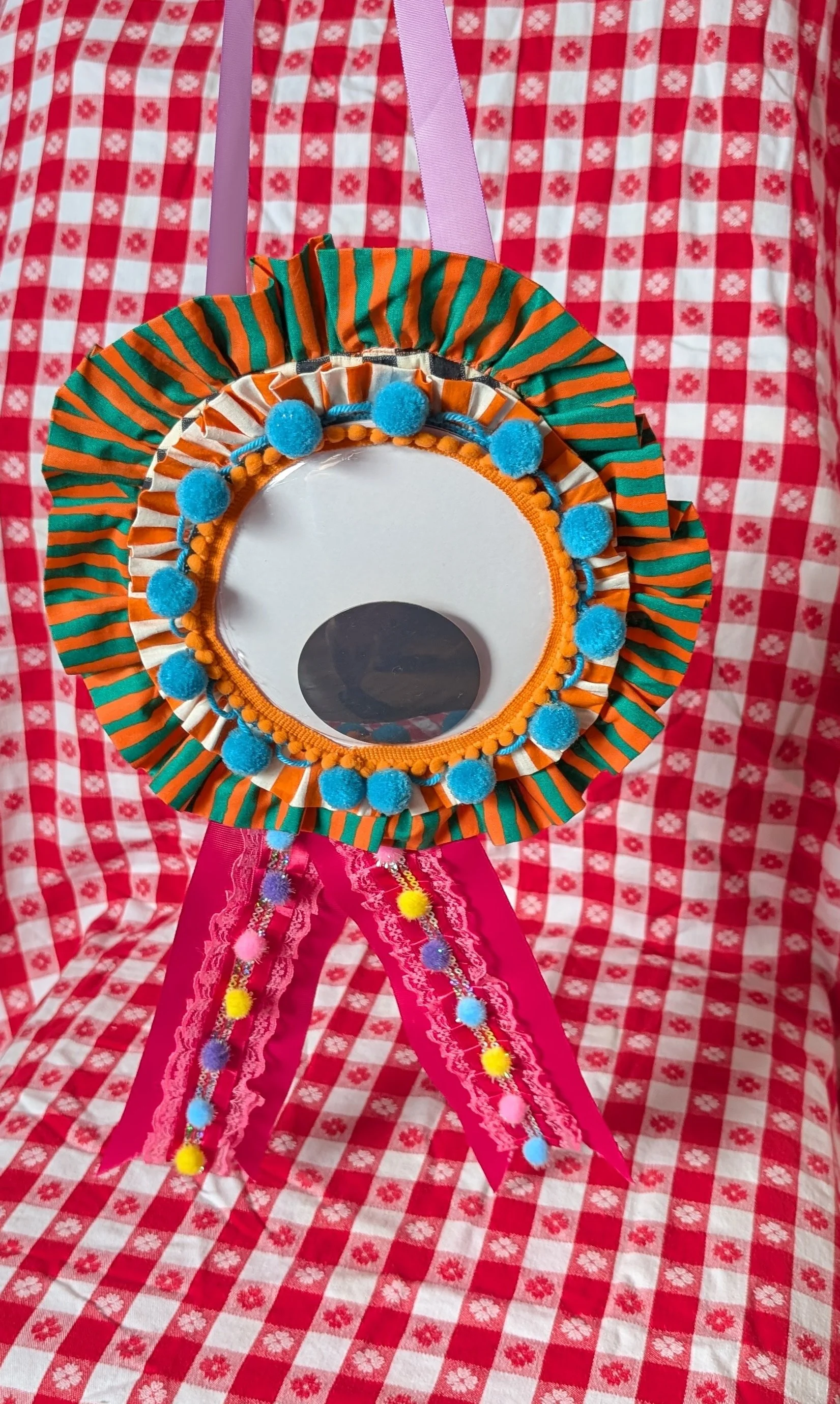 XL Googly Eye Rosette Ribbon