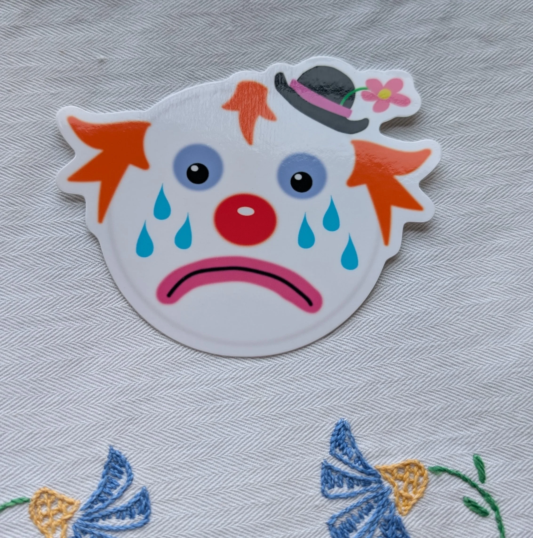 Crying Clown Sticker