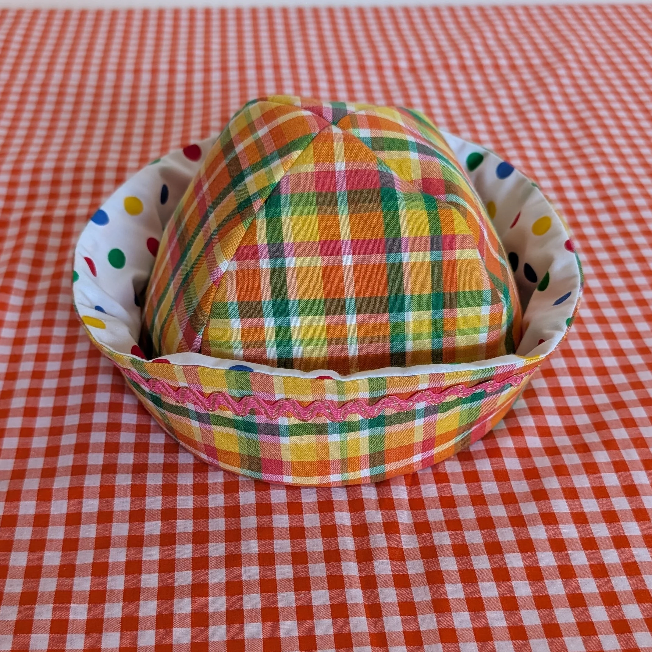 Multi-Color Tartan Sailor Hat