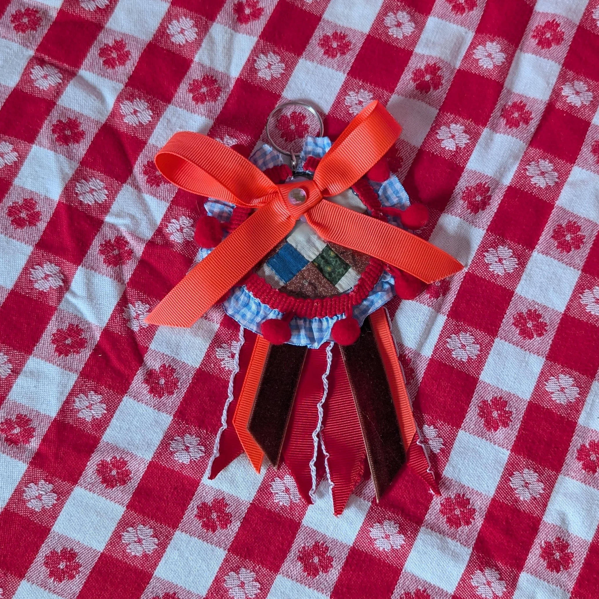 Quilt Rosette Keychain 2