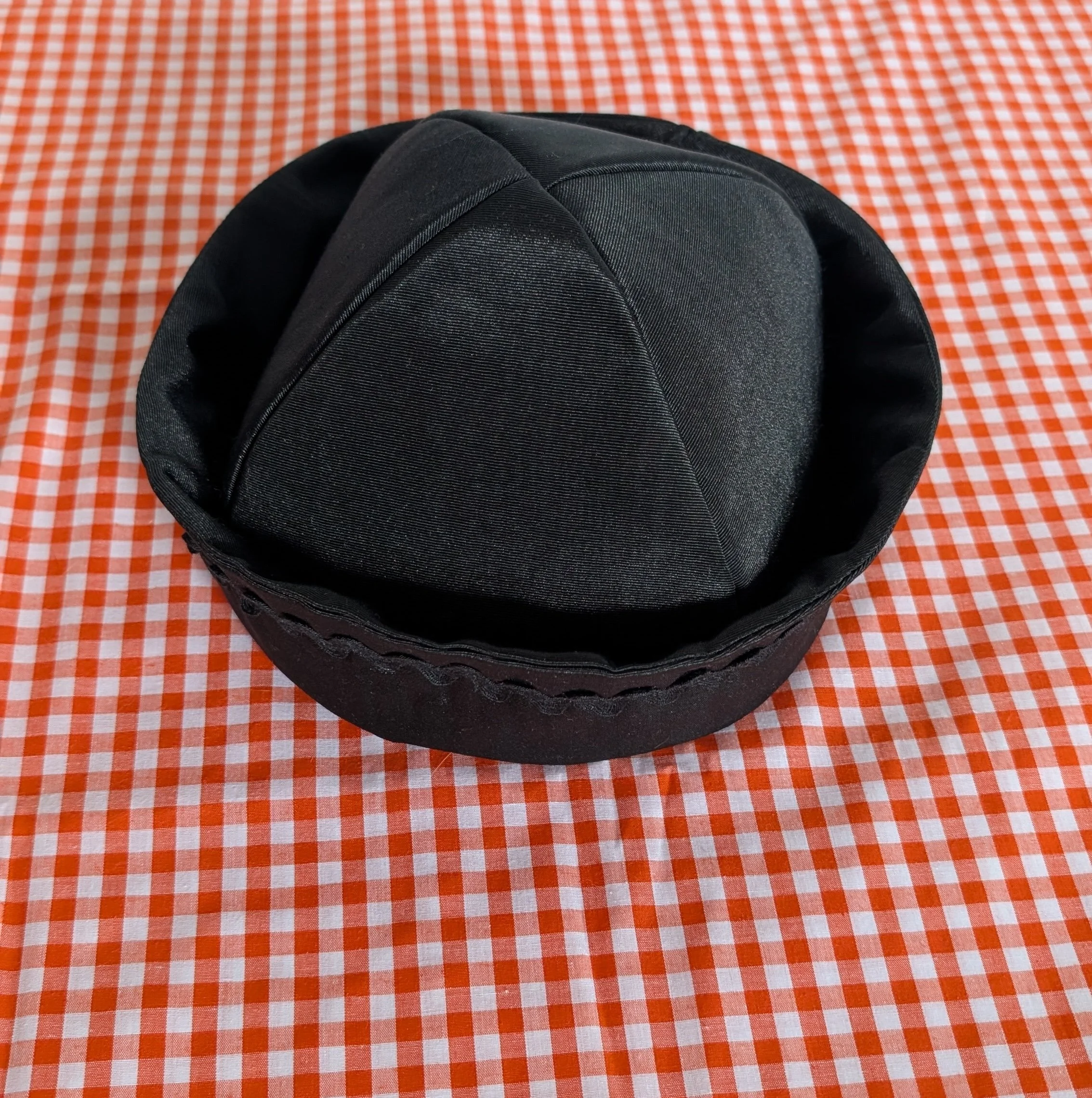 (almost) All Black Moiré Sailor Hat