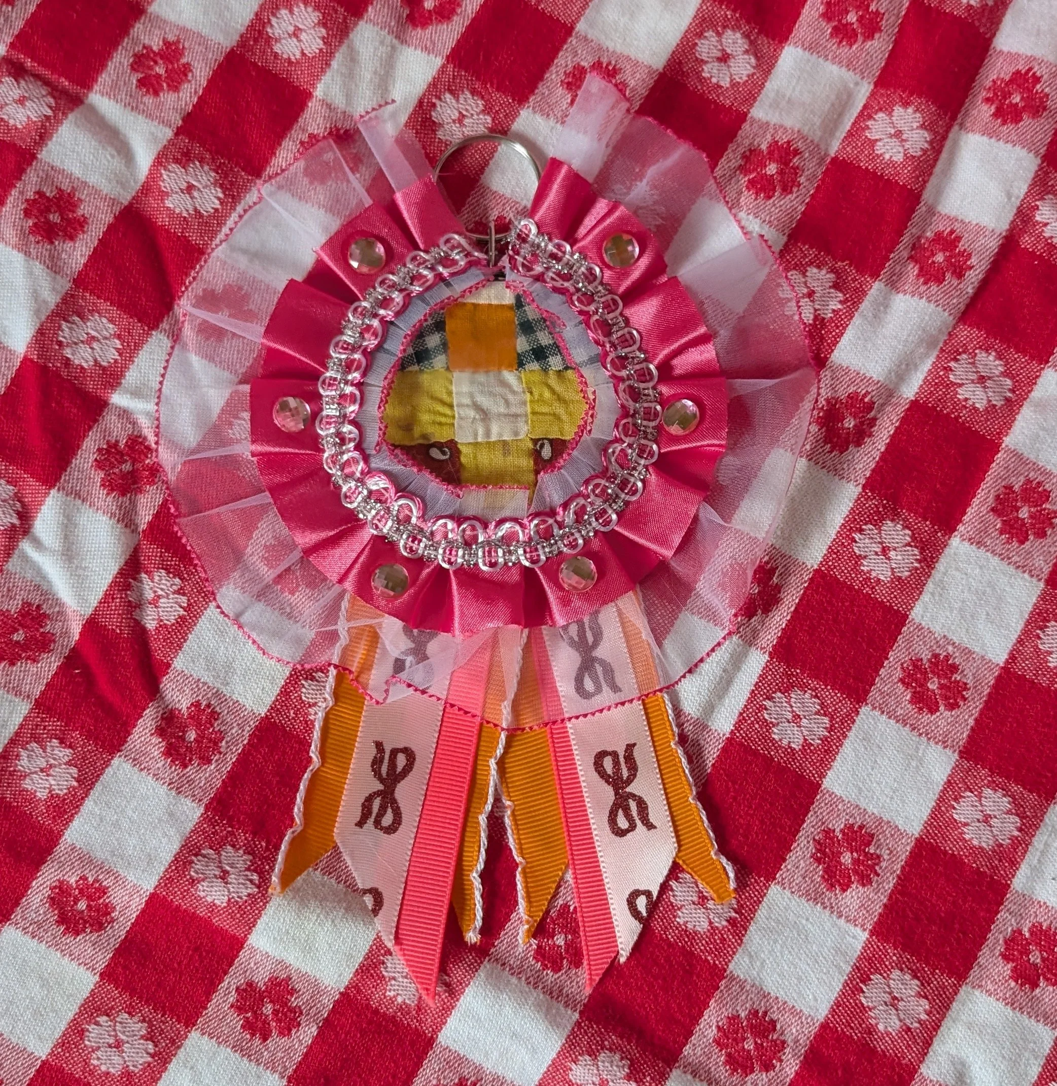 Quilt Rosette Keychain 8