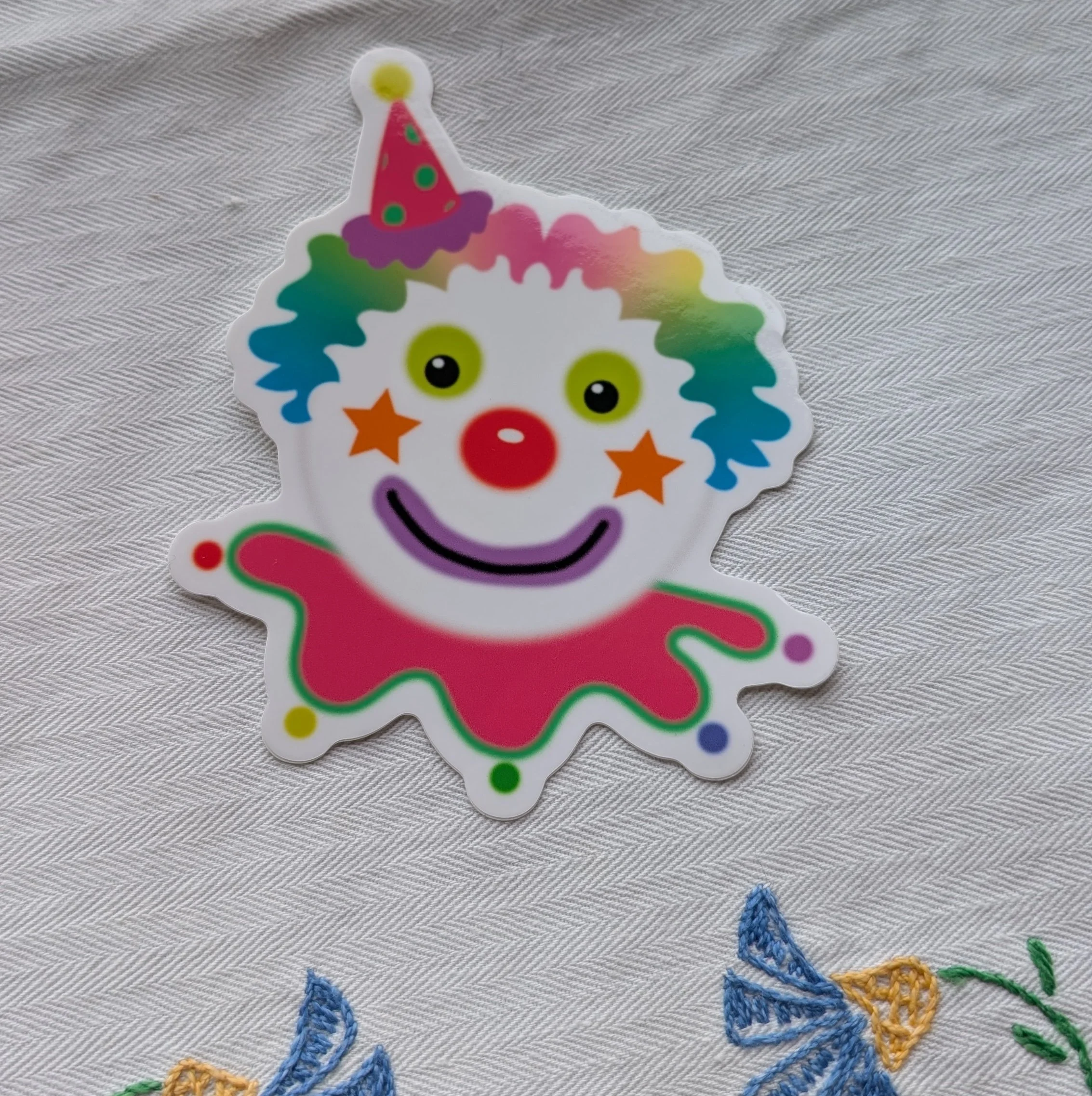 Happy Clown Sticker