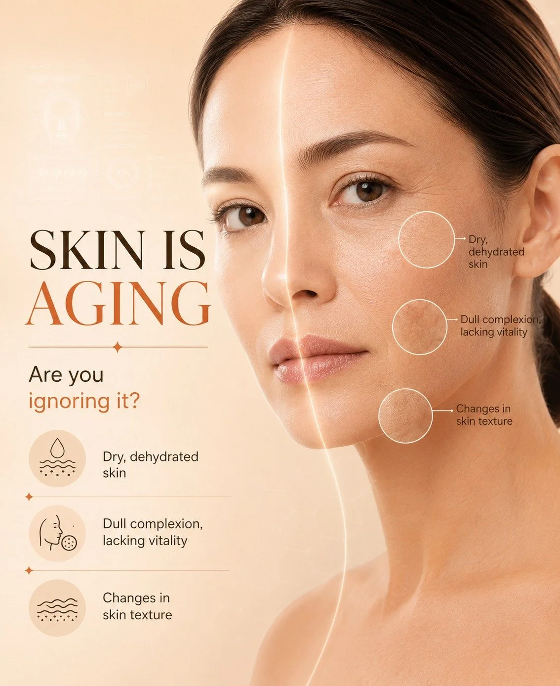 Ever noticed your skin feeling a bit more dry lately, or just losing that natural glow? It&rsquo;s completely normal for our skin texture to change and show signs of ageing, but you don't have to just ignore it.

Dehydration, a dull complexion, and f